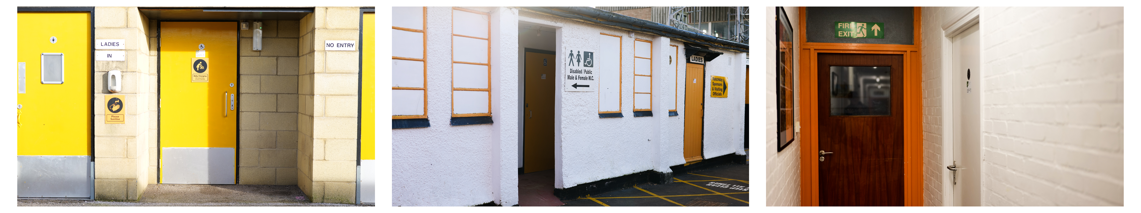 Accessibility toilets at the Cledara Abbey Stadium