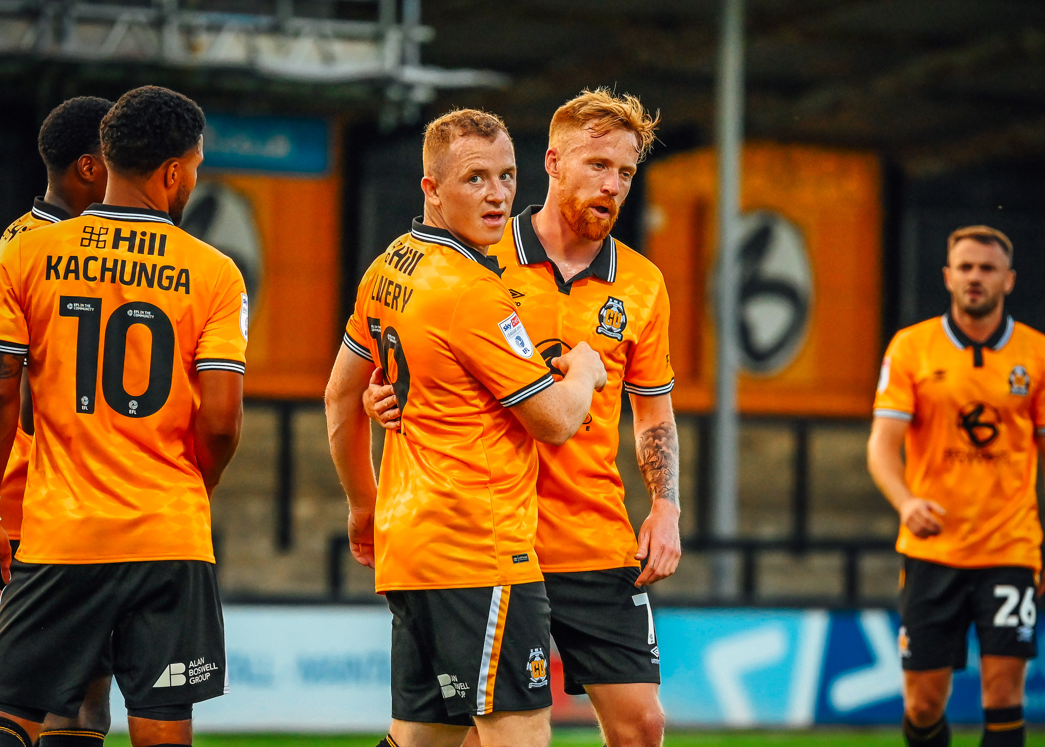 Shayne Lavery celebrating after scoring against West Brom