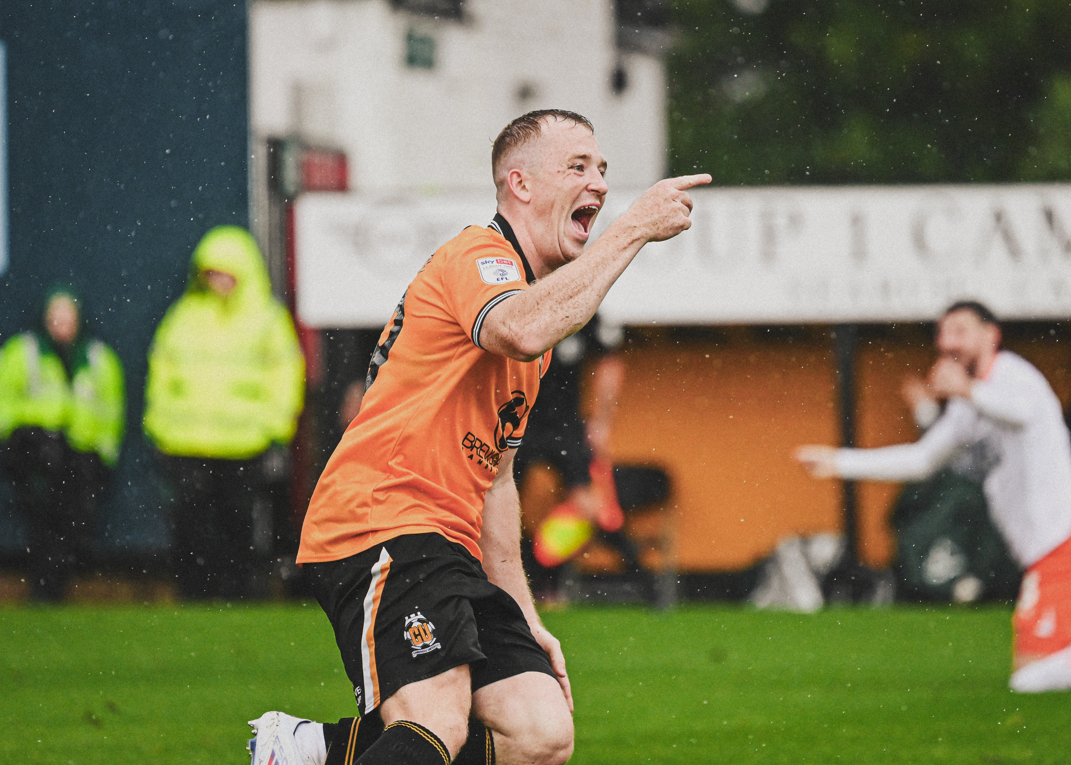 Shayne Lavery celebrates