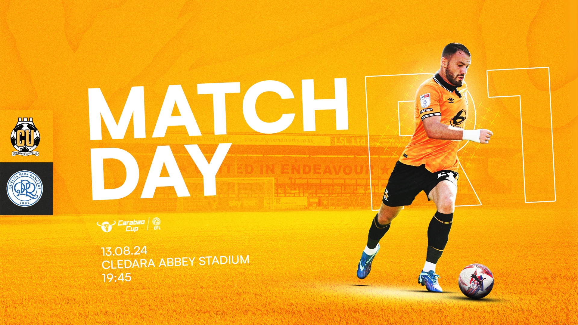 Cambridge United vs QPR Matchday image