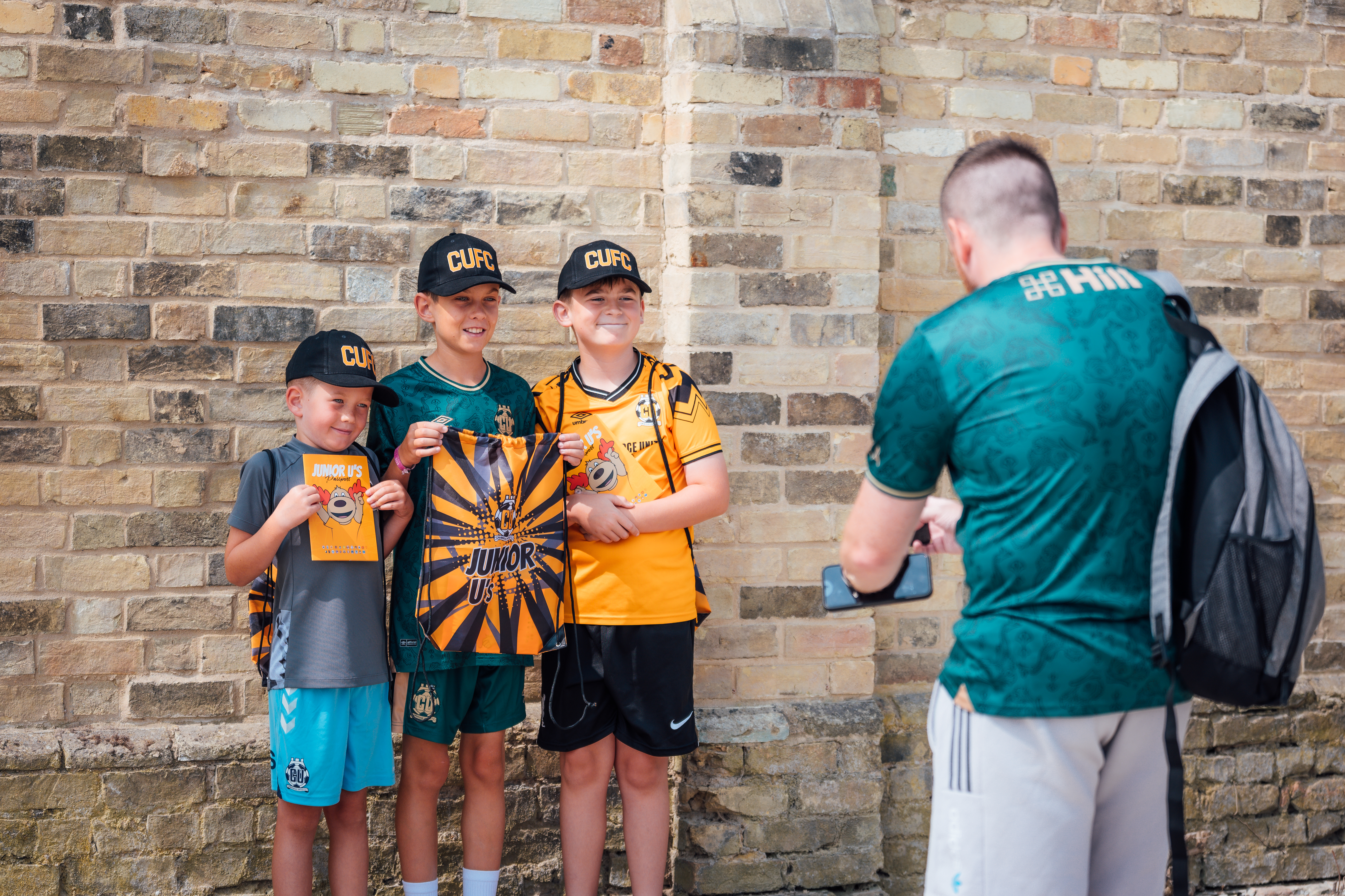 A family photo at the Cledara Abbey Stadium