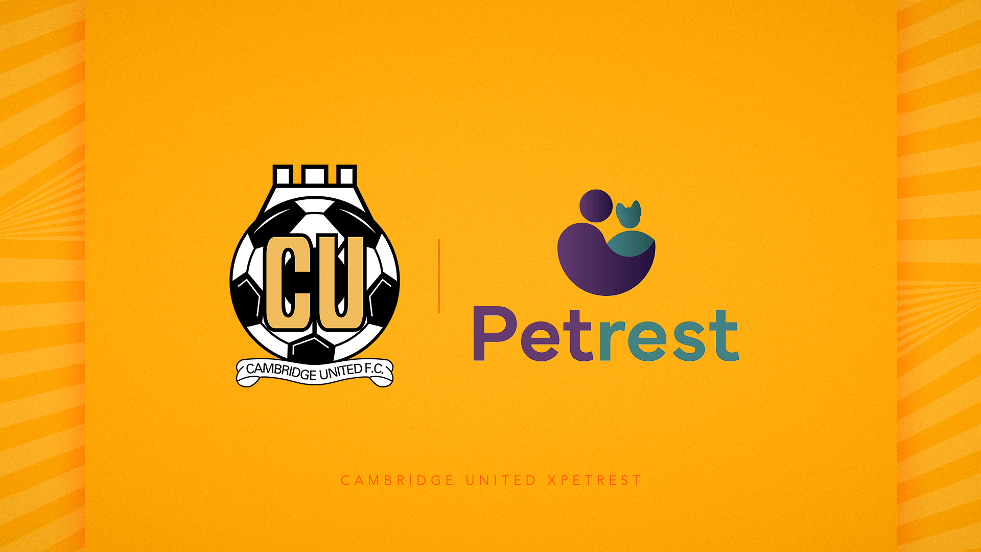 Cambridge United x Petrest promotional graphic