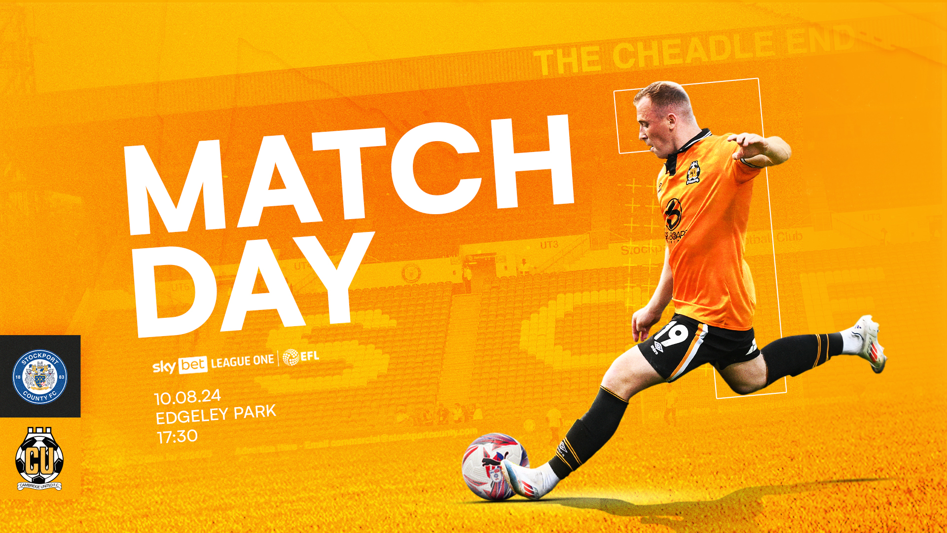 Stockport (A) Matchday Graphic