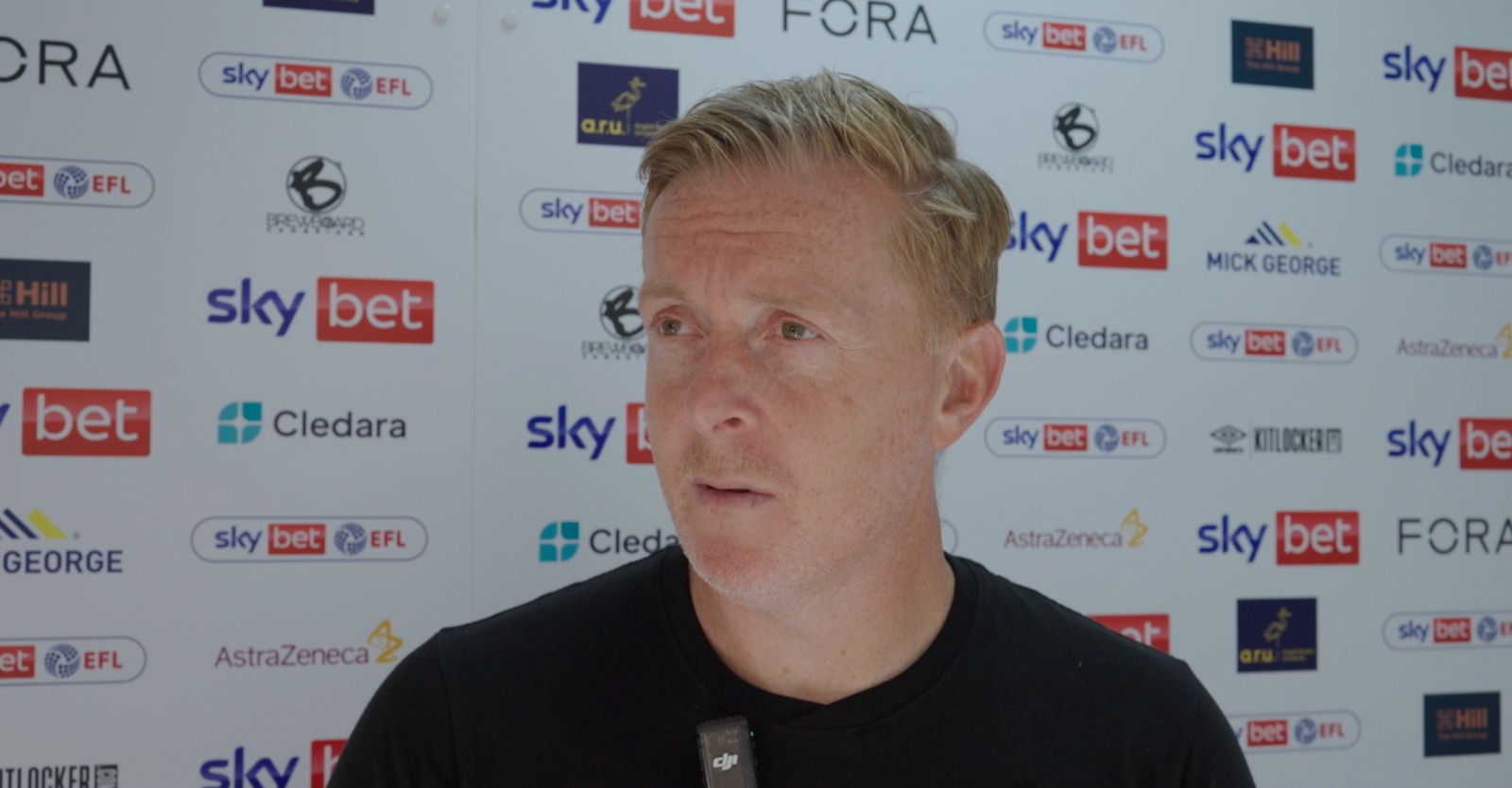 Garry Monk being interviewed