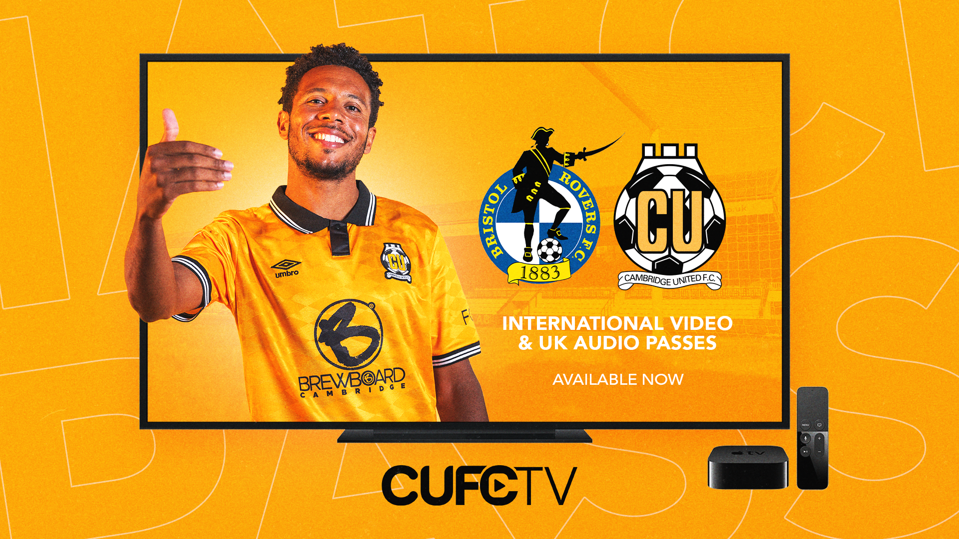 Graphic promoting CUFC TV