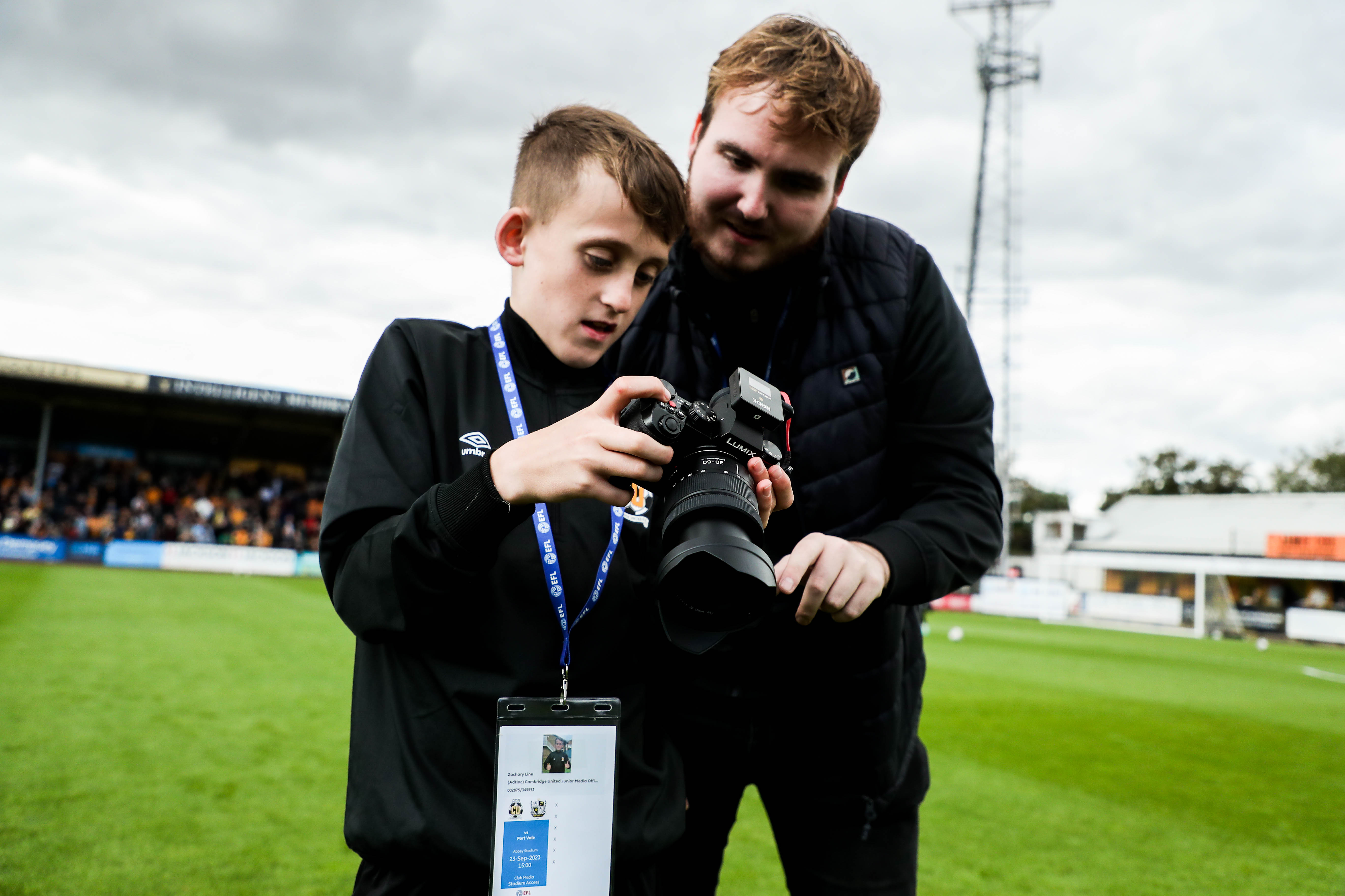 A young fan taking part in the Junior U's takeover