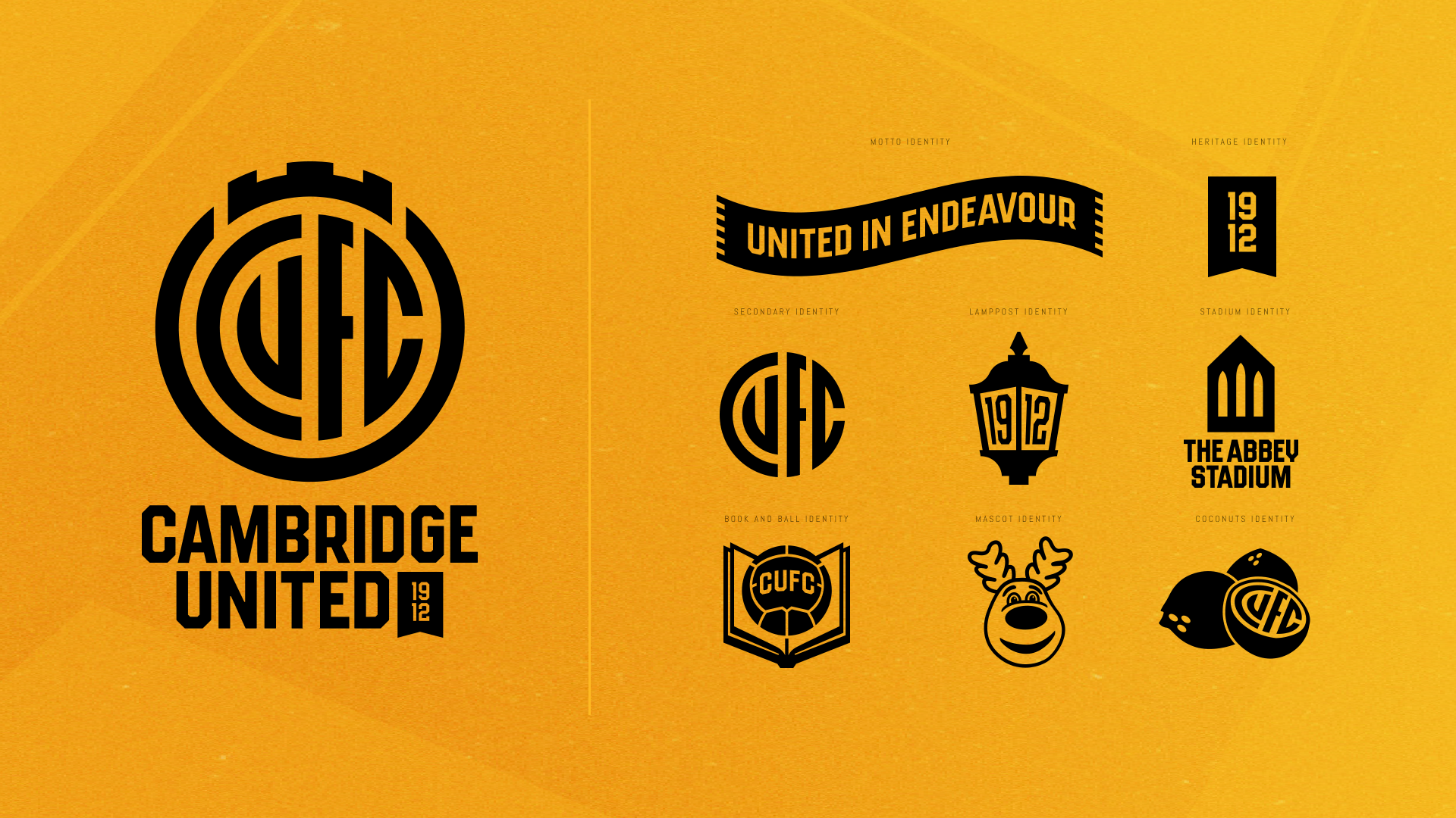 Cambridge United full set of iIdentites