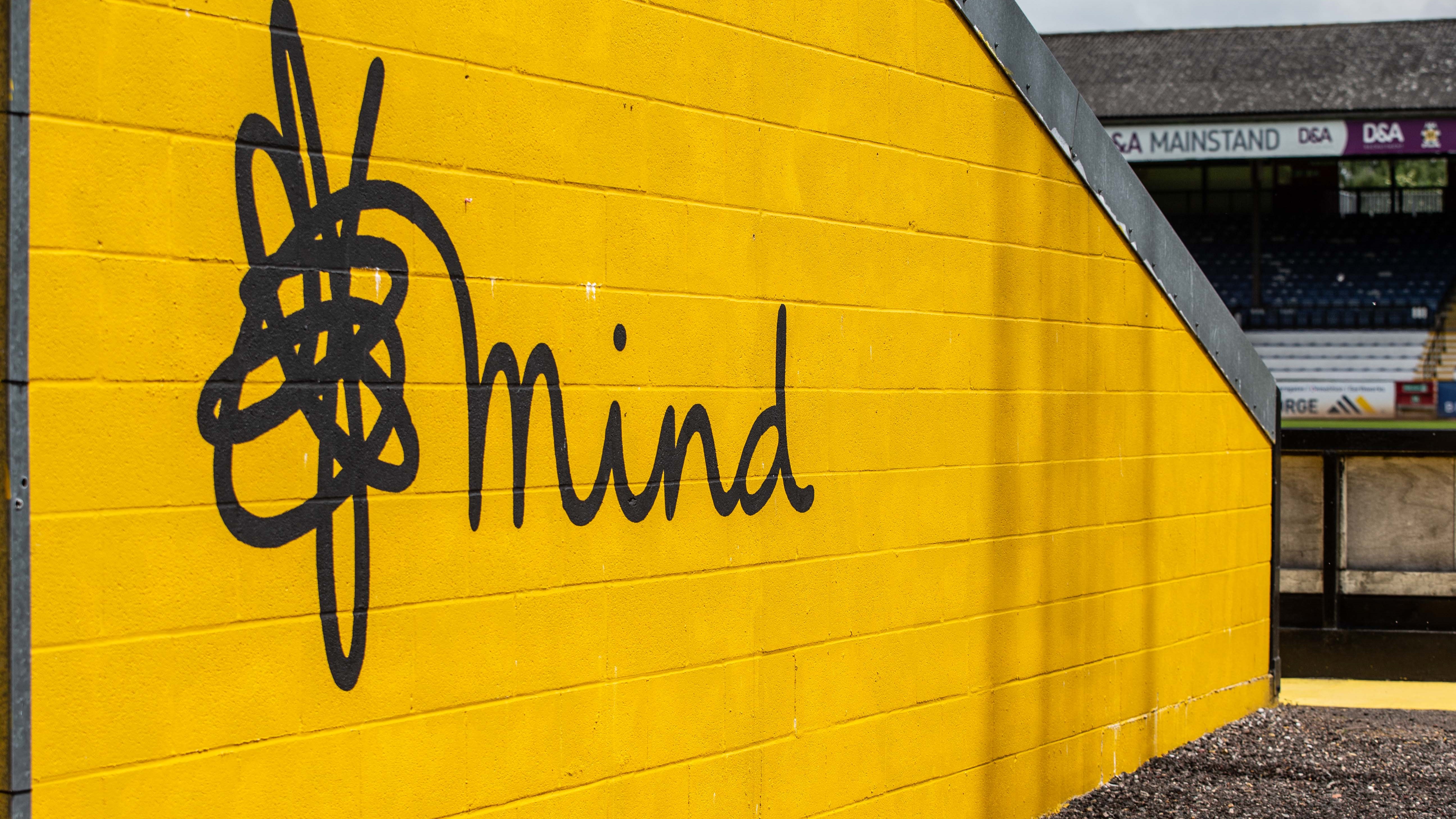 Mind grafiti at the Cledara Abbey Stadium