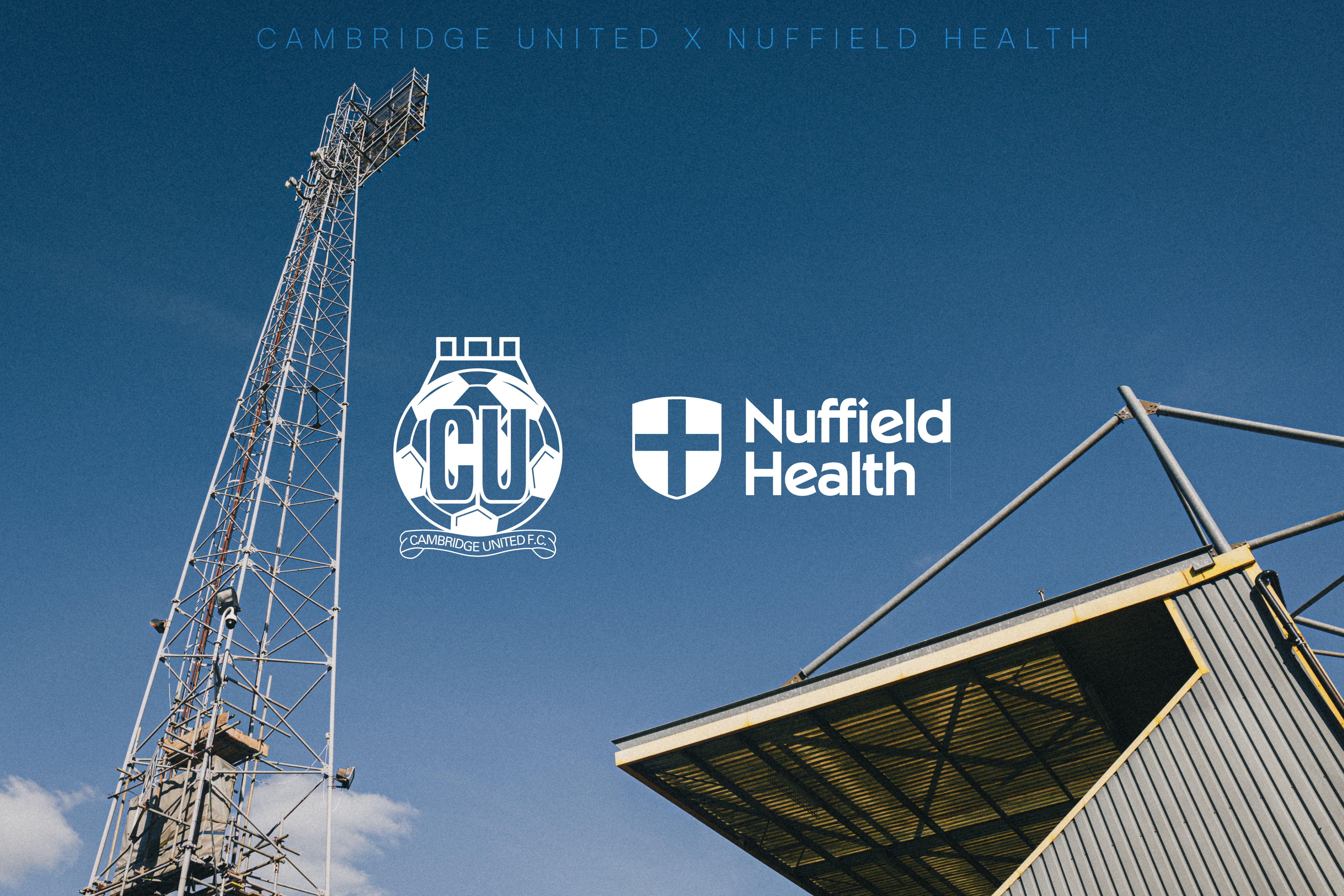 Cambridge United x Nuffield Health Sponsor Graphic