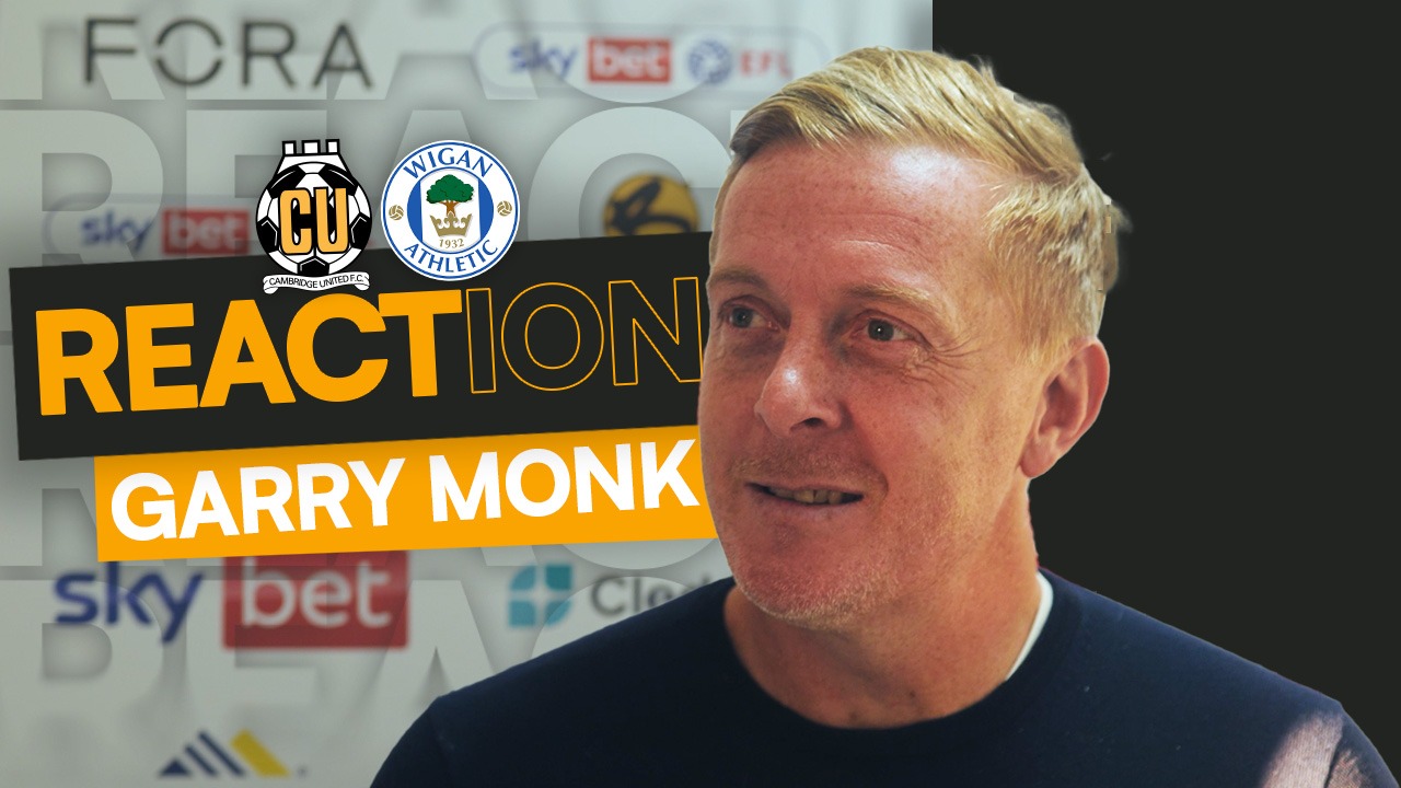 Graphic for Garry Monk's reaction to Wigan win