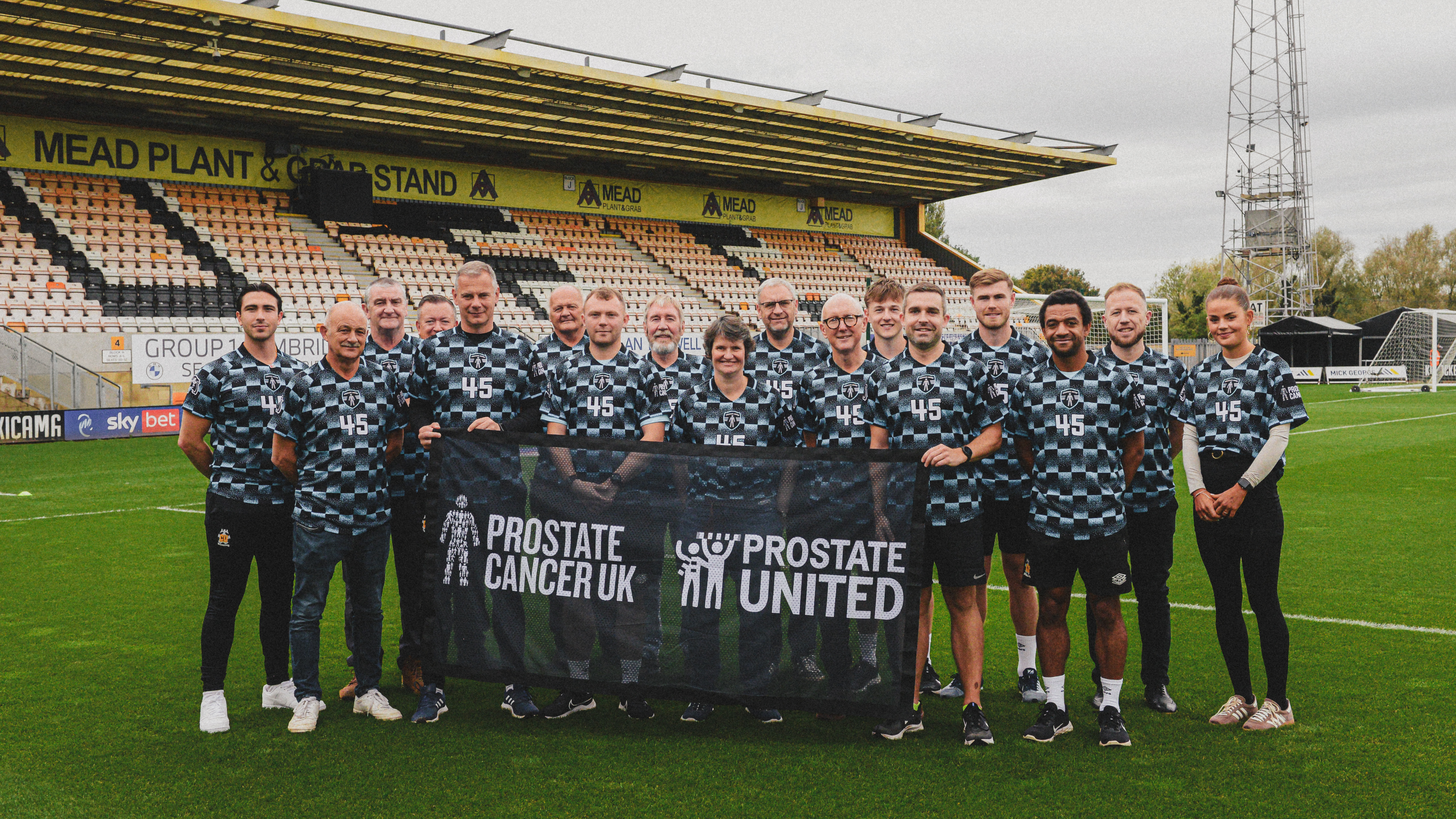 Cambridge United's Prostate United team