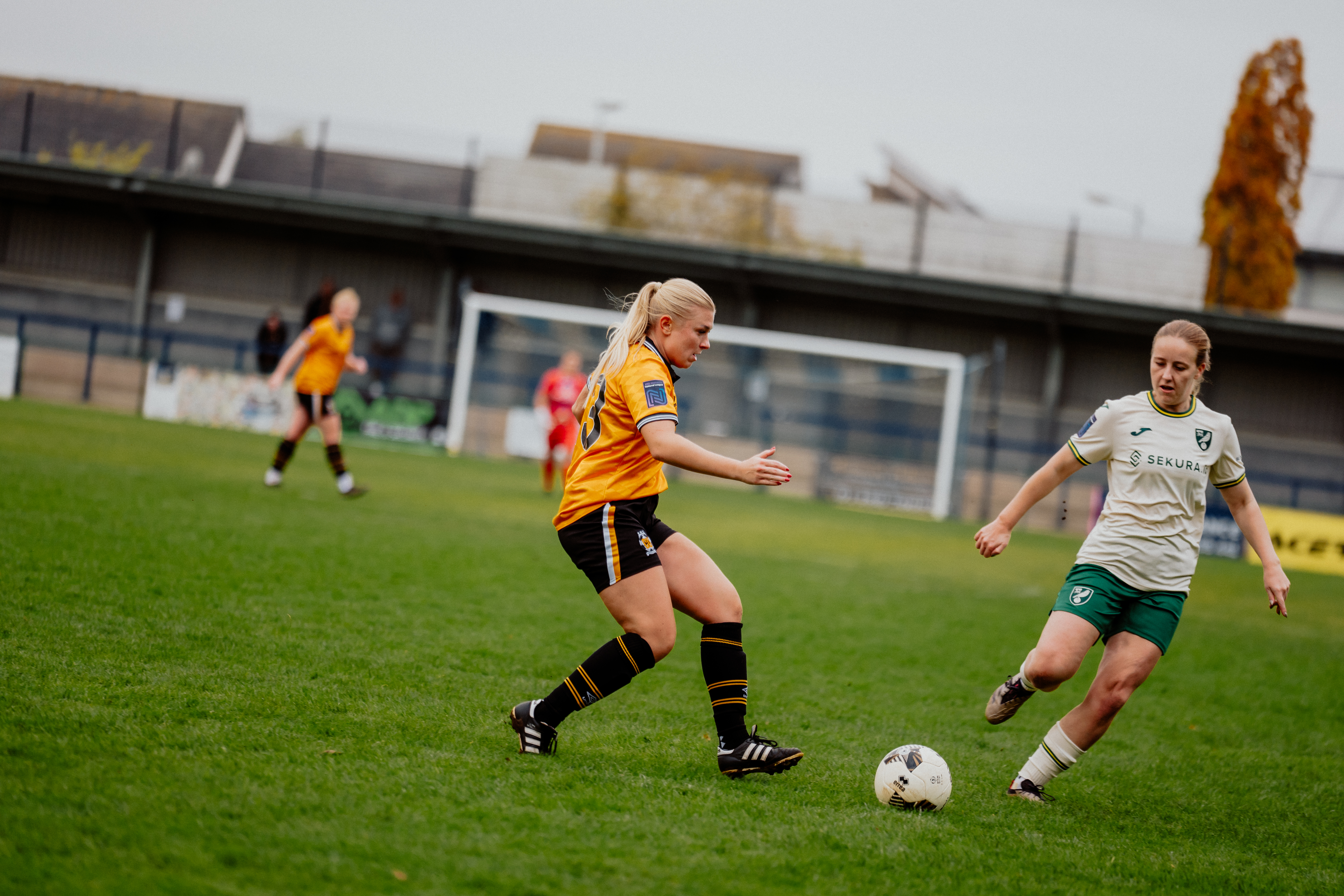 Cambridge United Women in action against Norwich City