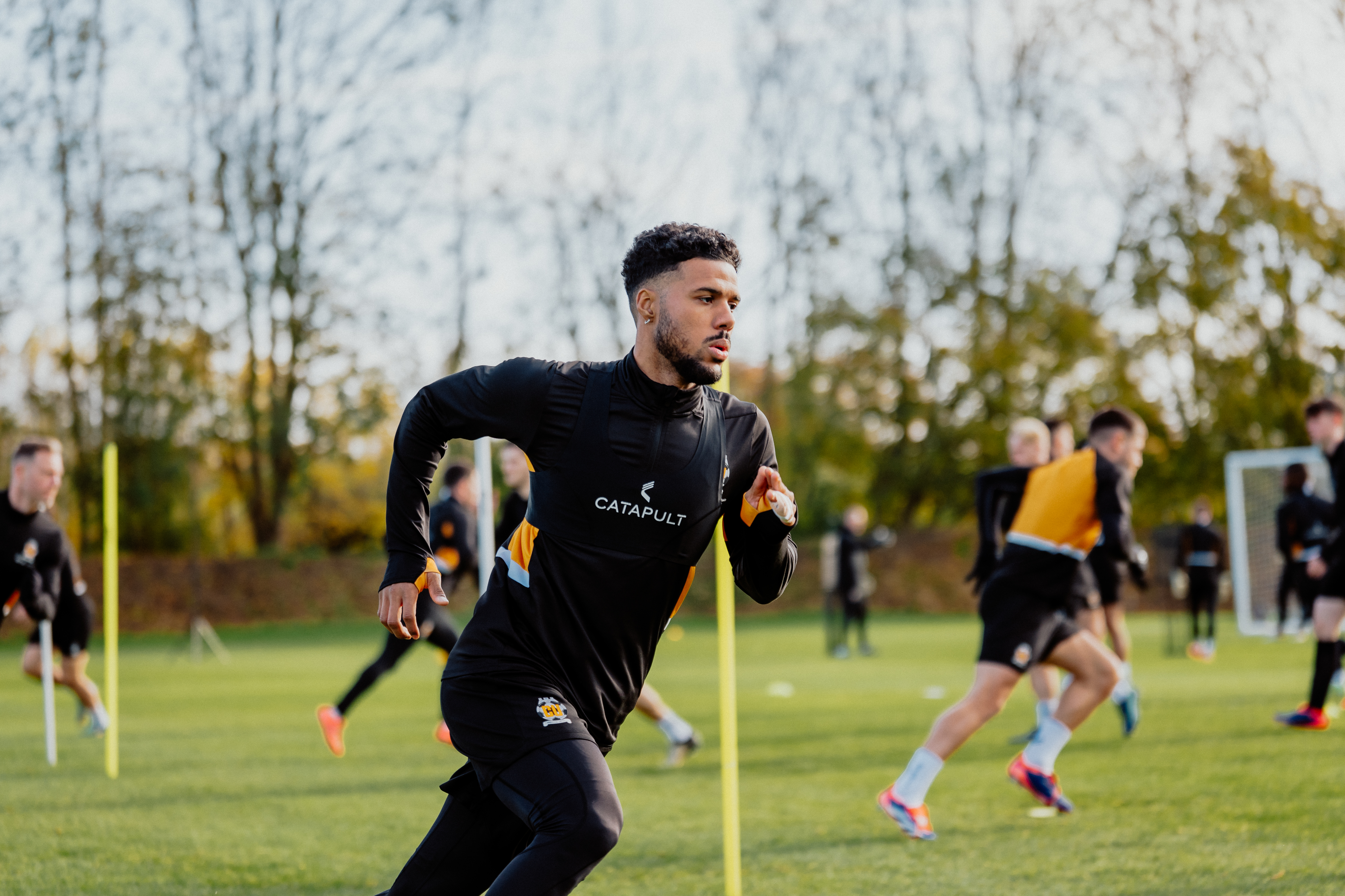 Elias Kachunga in training