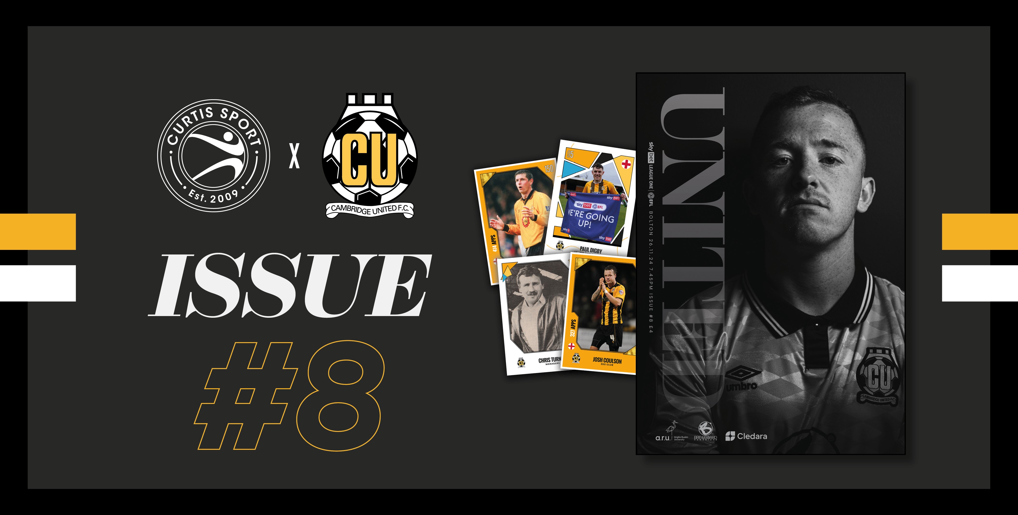 Matchday programme graphic for Cambridge United vs Bolton Wanderers