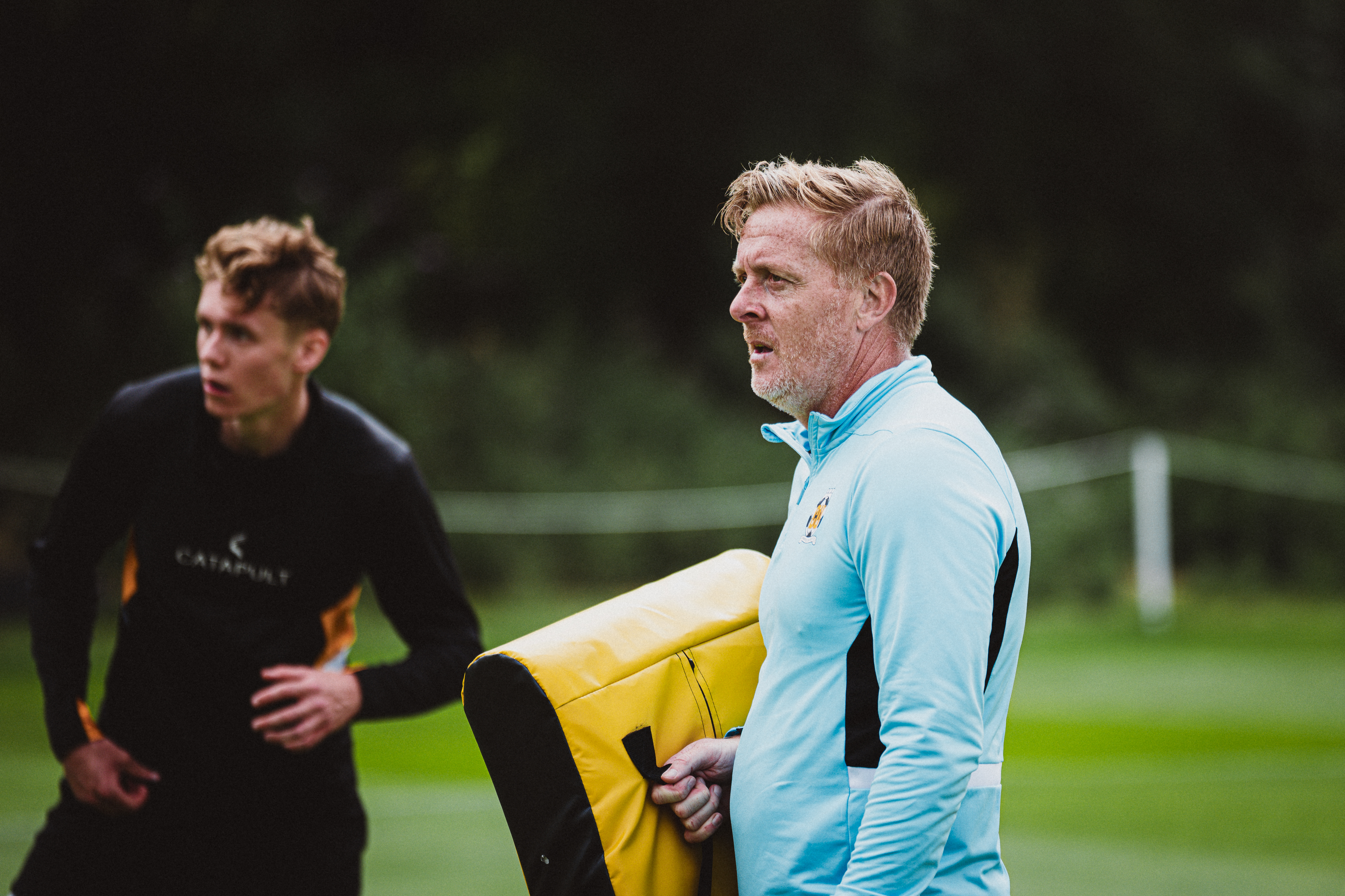 Garry Monk in training