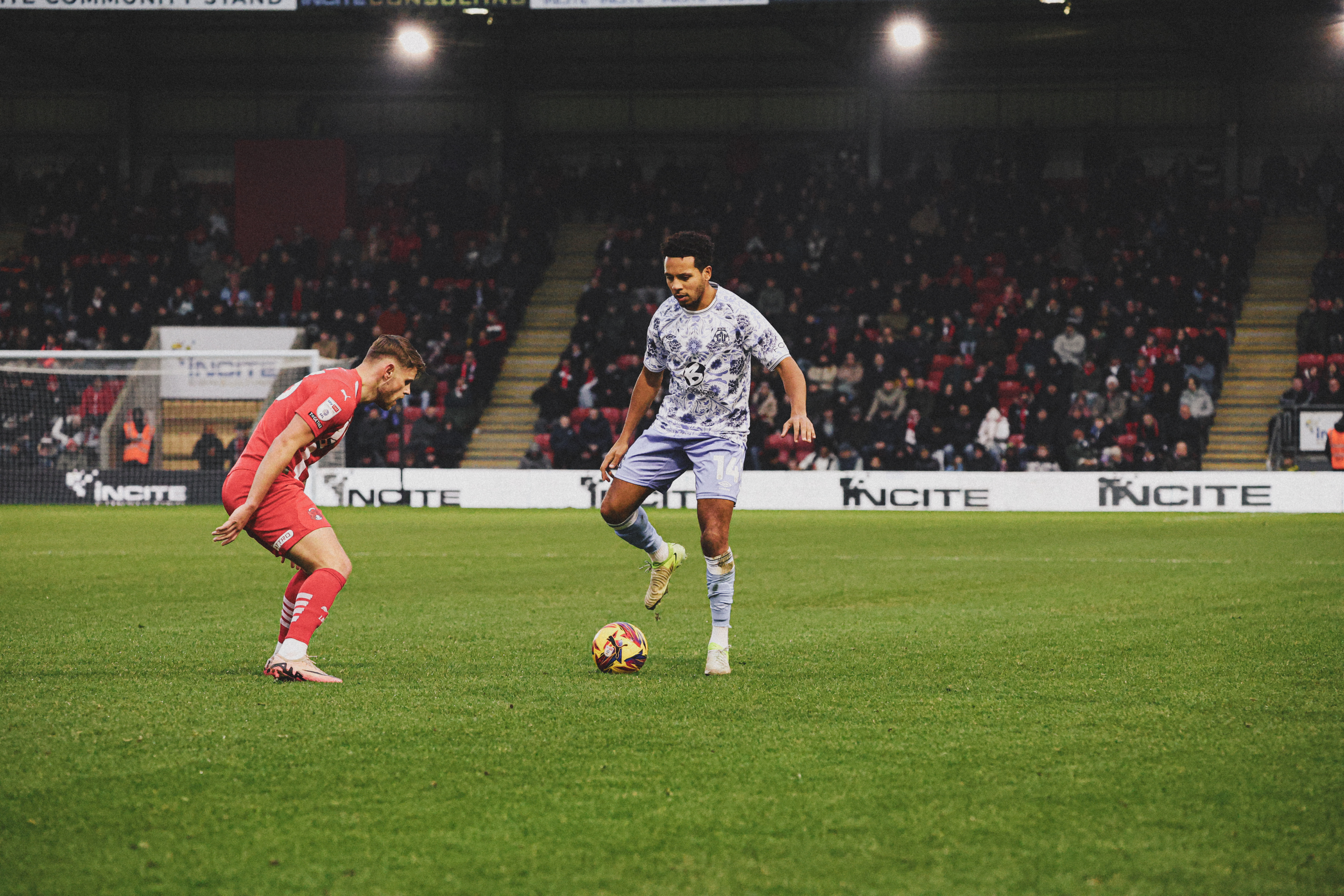 Korey Smith in action vs Leyton Orient