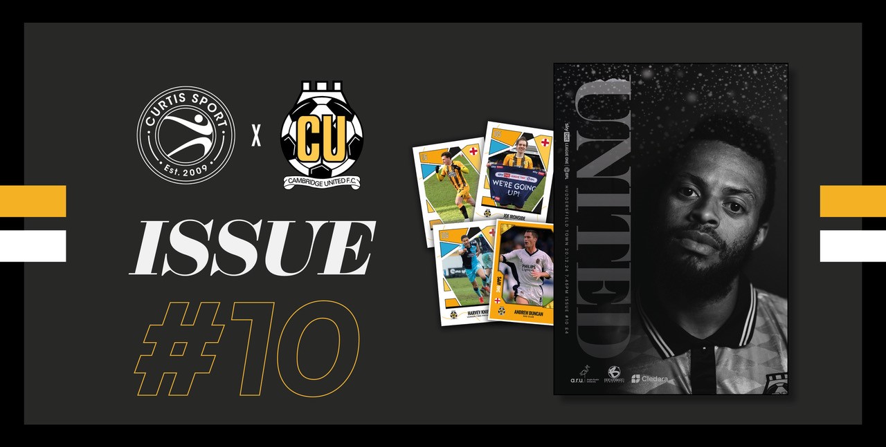 Graphic promoting the Cambridge United vs Huddersfield Town Matchday Programme