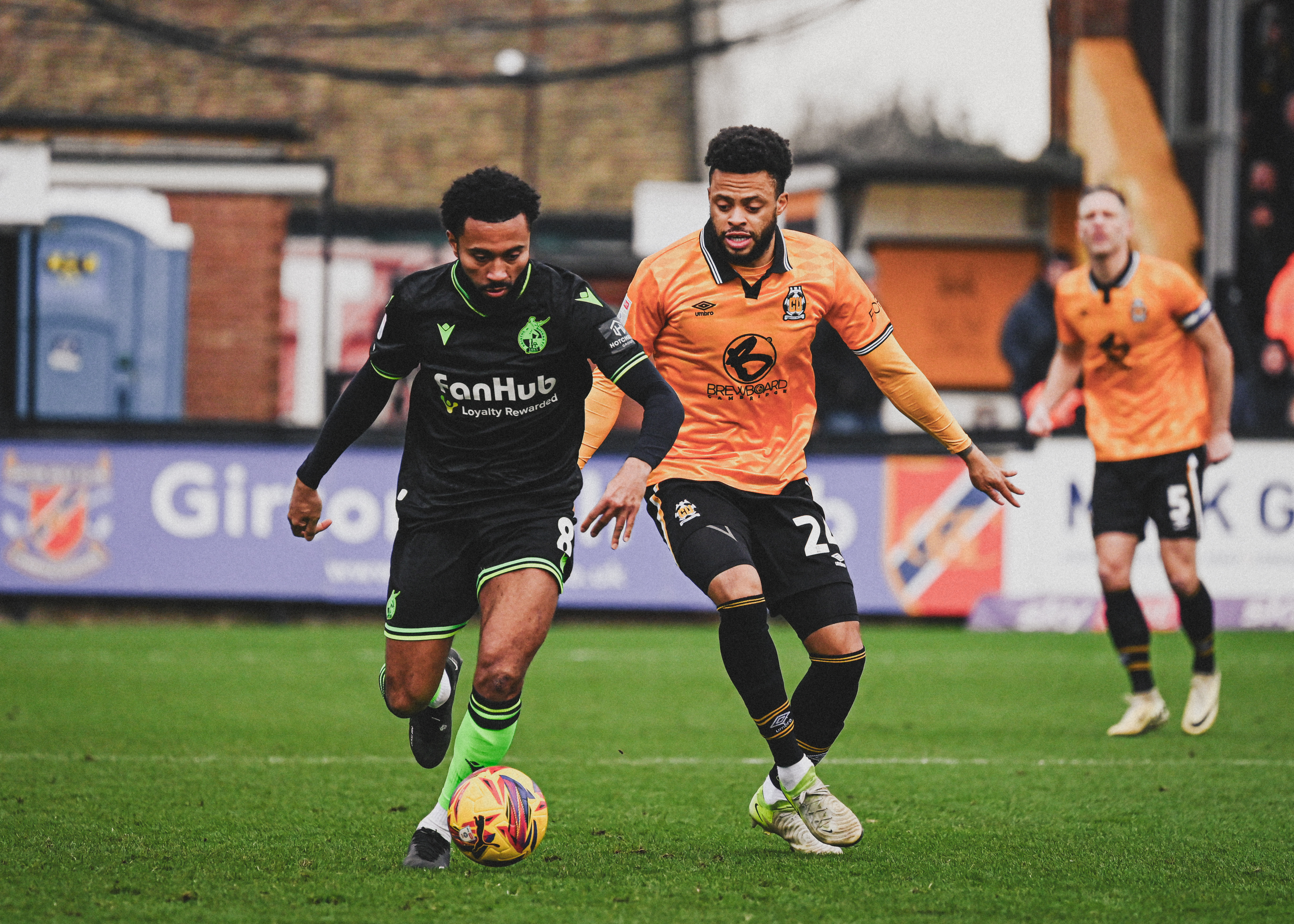 Jordan Cousins in action vs Bristol Rovers