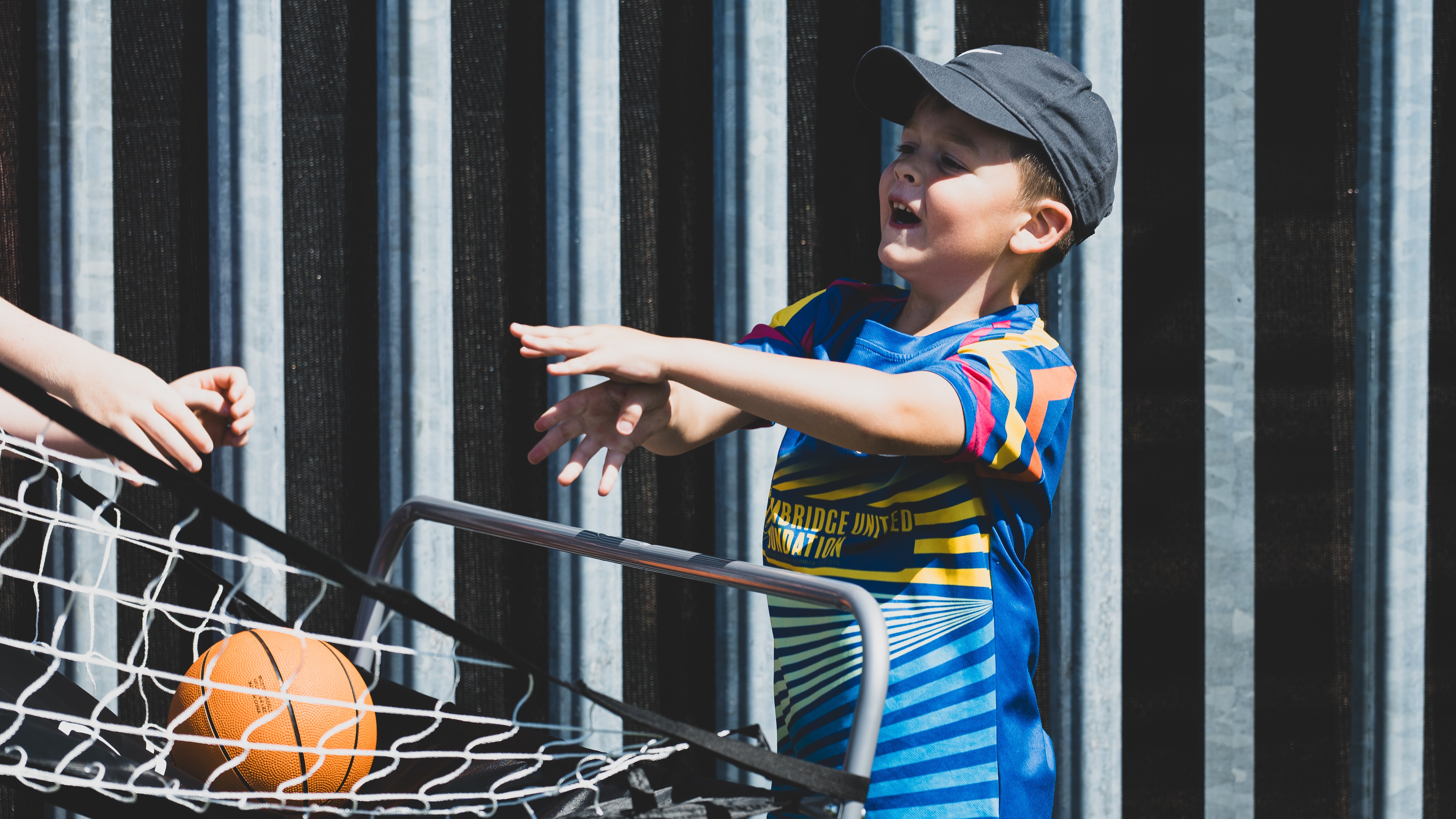 Young fan in the Kids' Zone