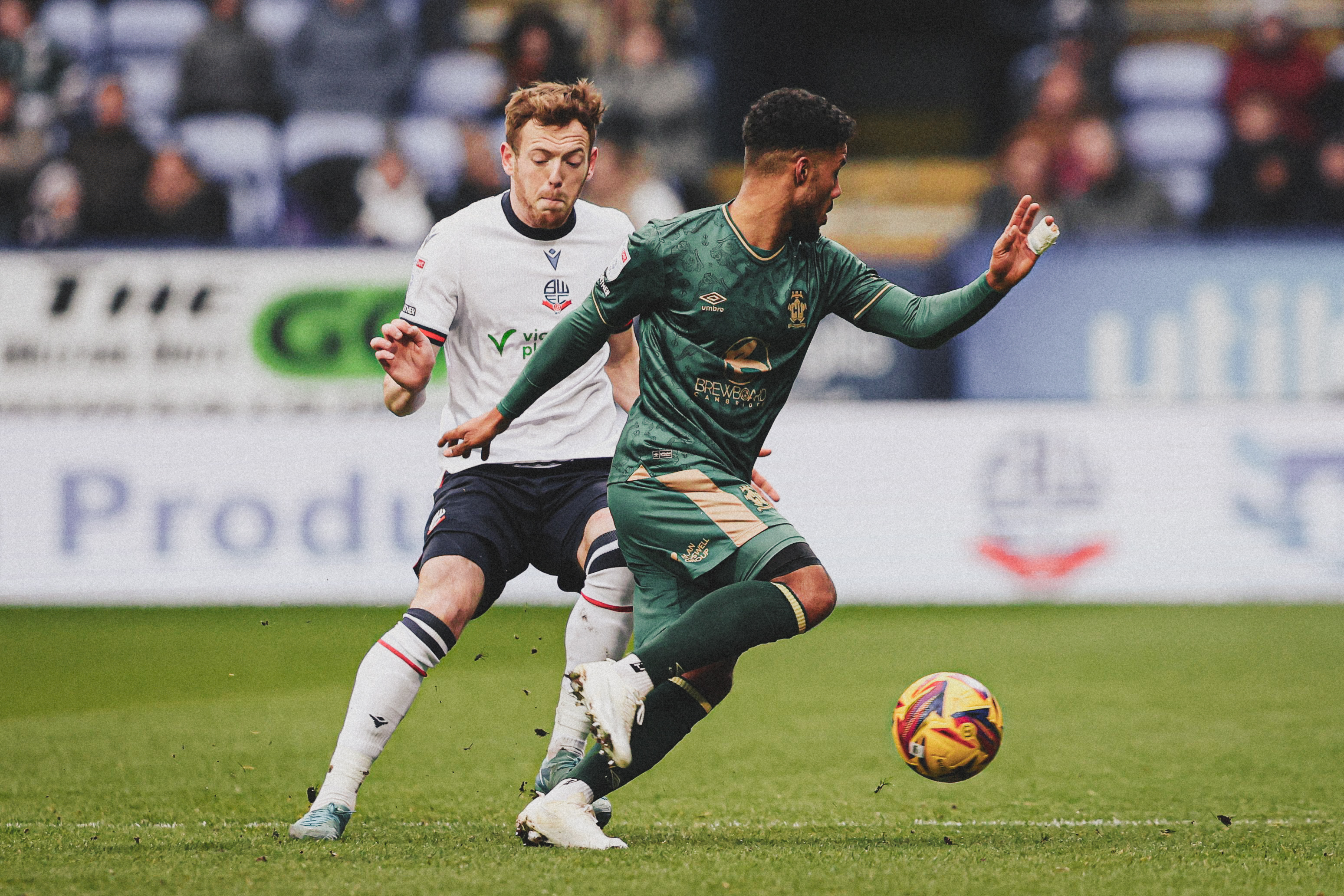 Kachunga in action vs Bolton