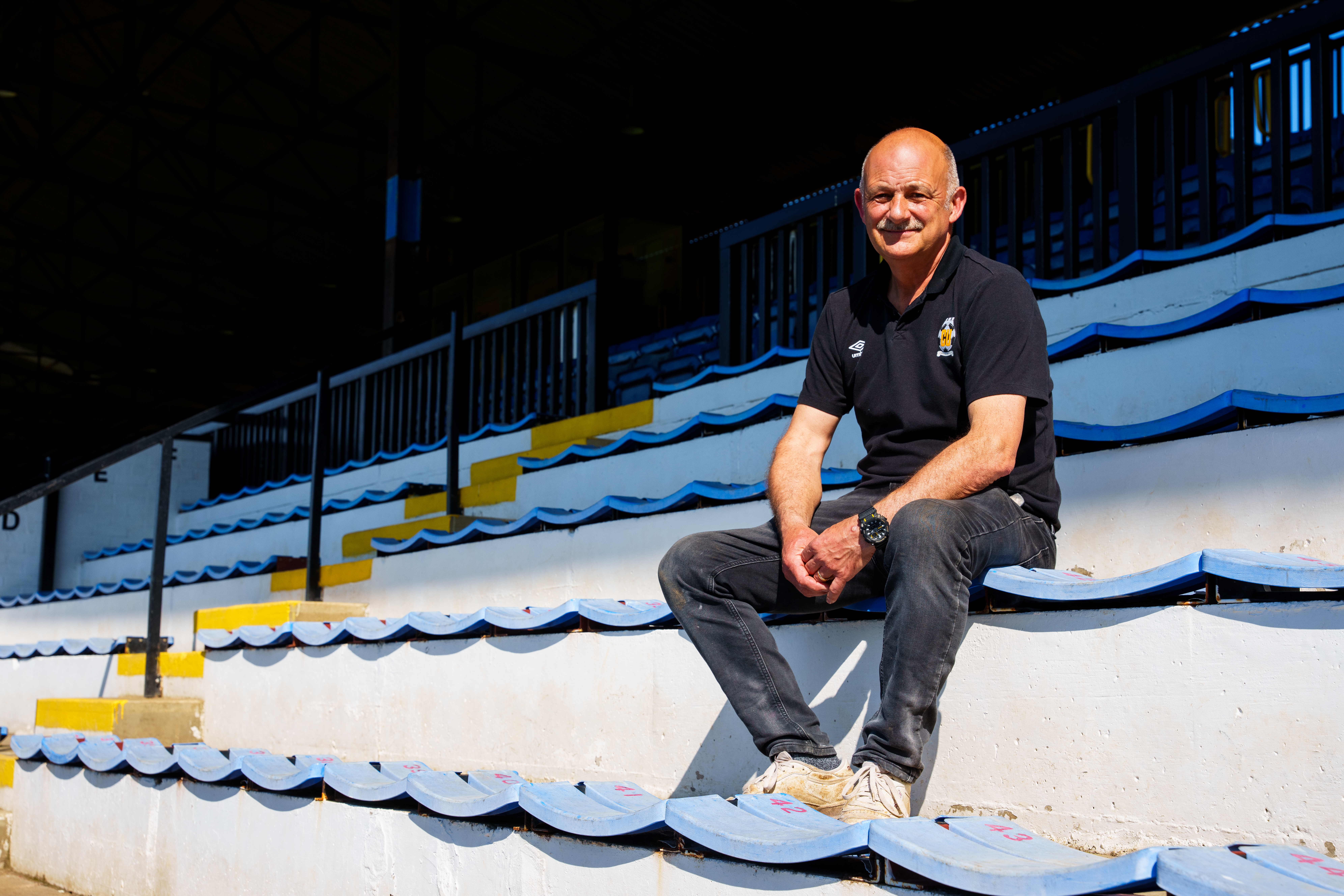 Ian Darler at the Cledara Abbey Stadium