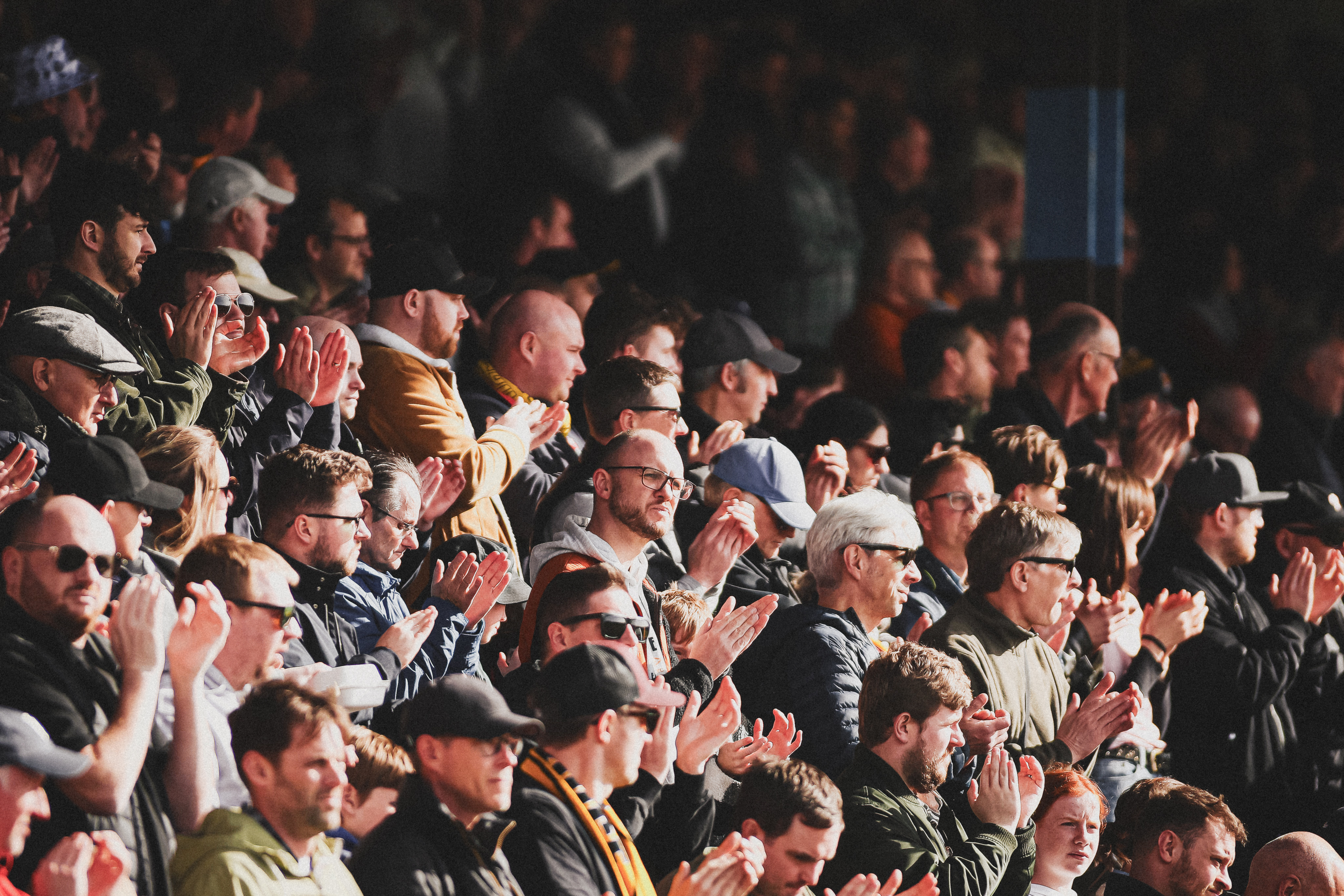 Fans at the Cledara Abbey Stadium 