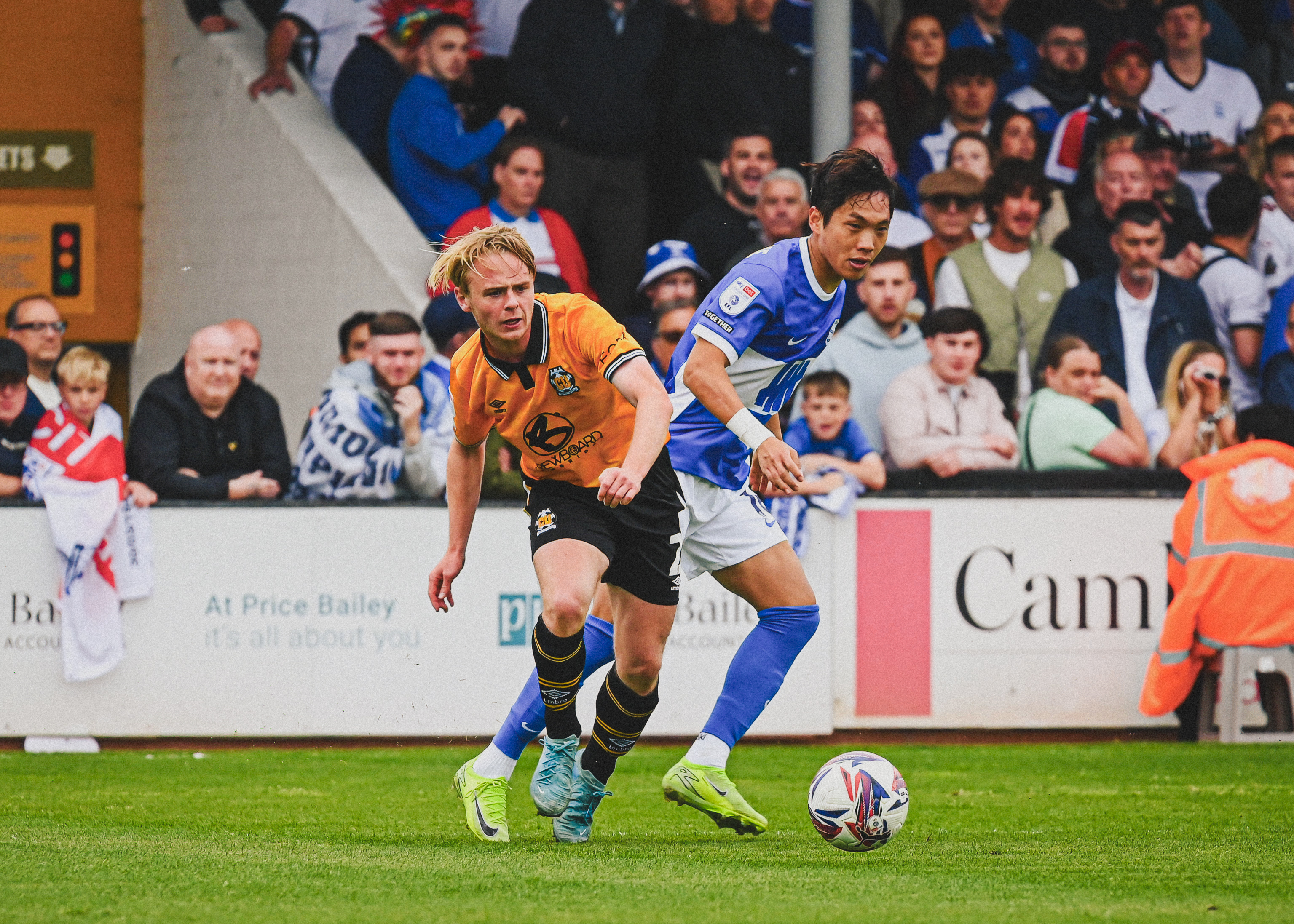Liam Bennett in action vs Birmingham City