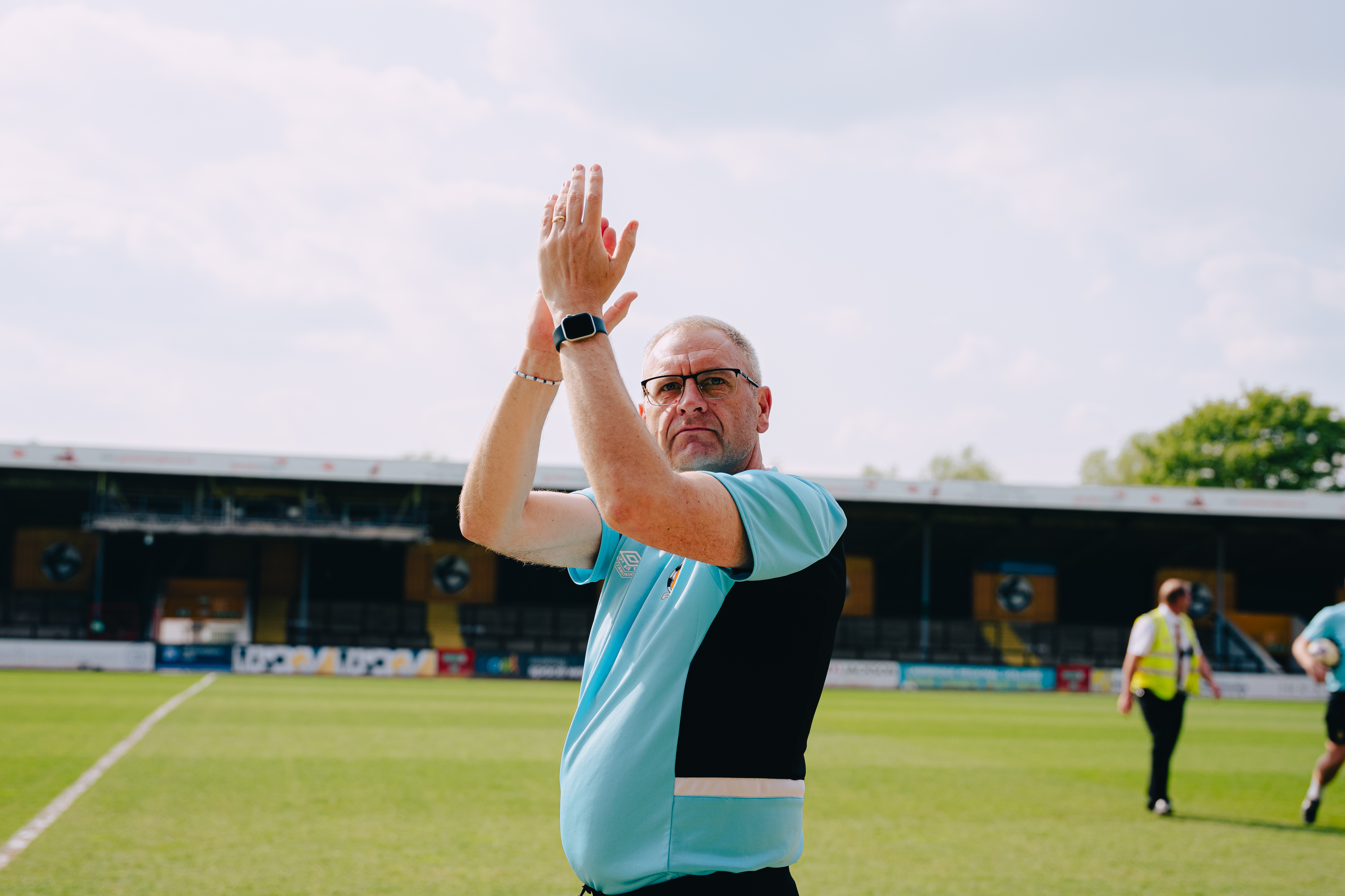 Darren Marjoram at the Cledara Abbey Stadium