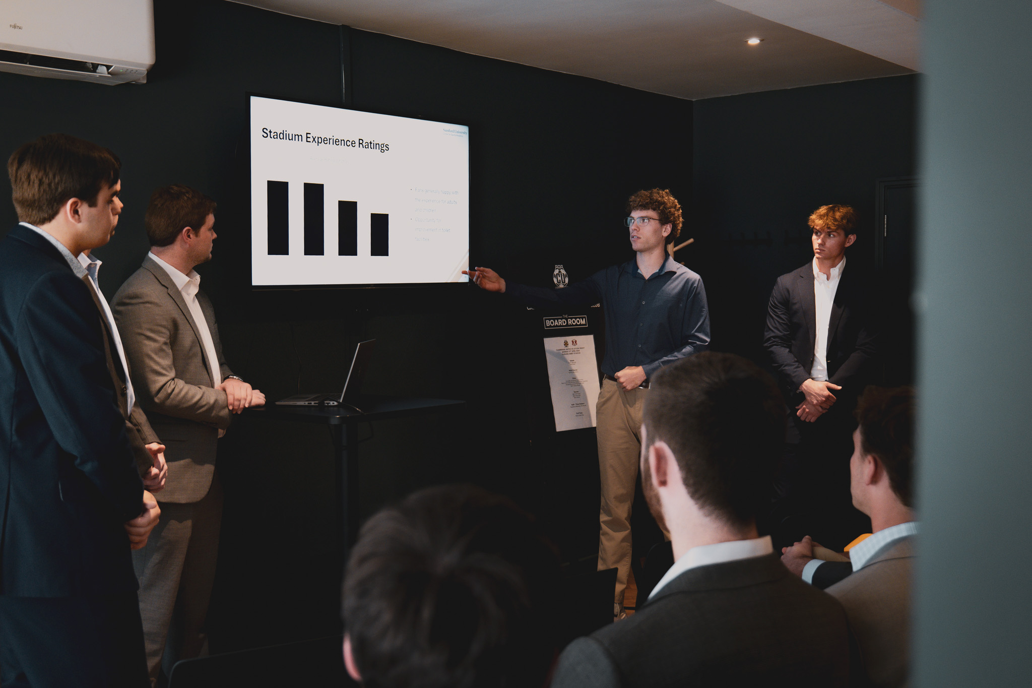 Samford University Students at the Cledara Abbey Stadium