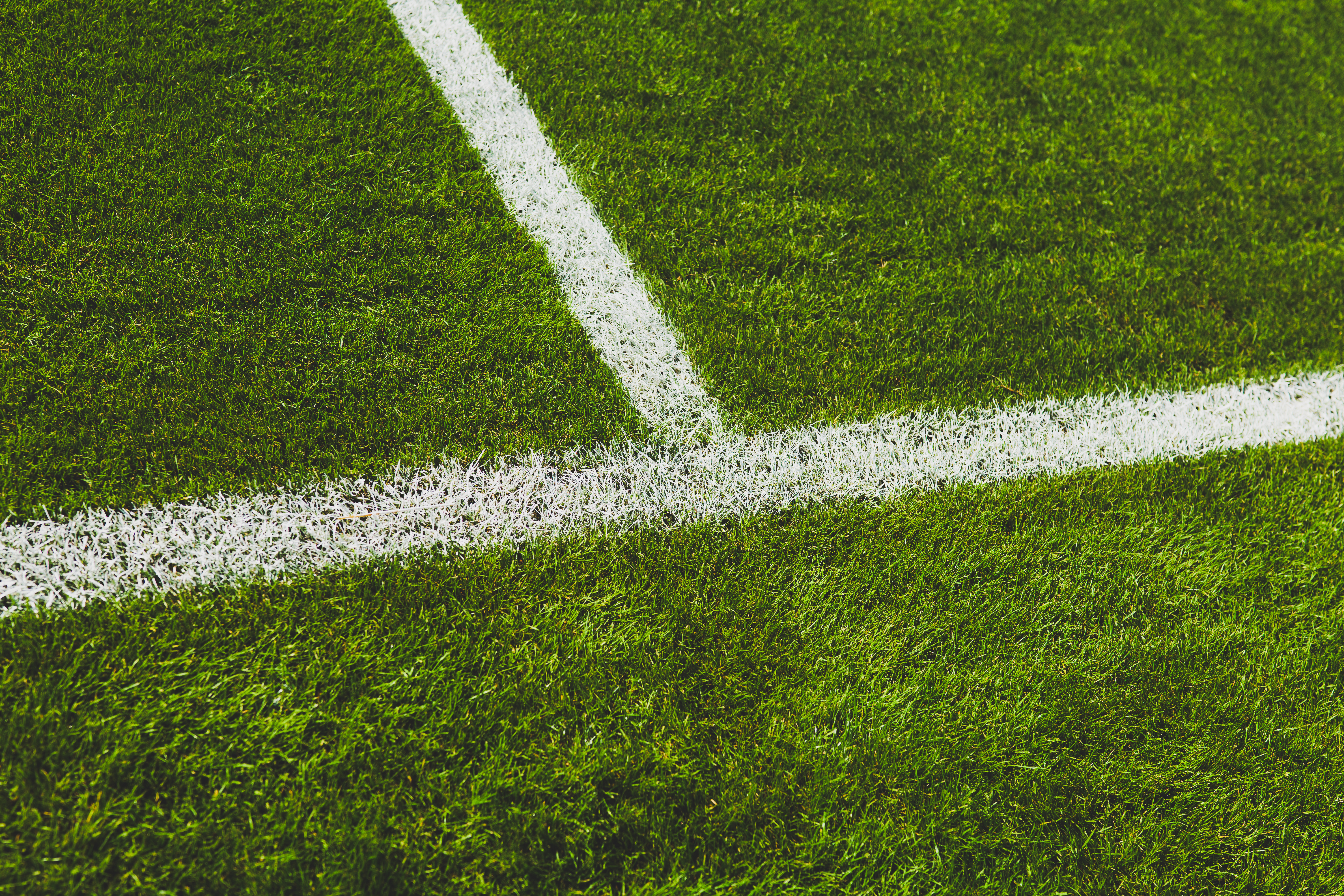 A close up of the pitch