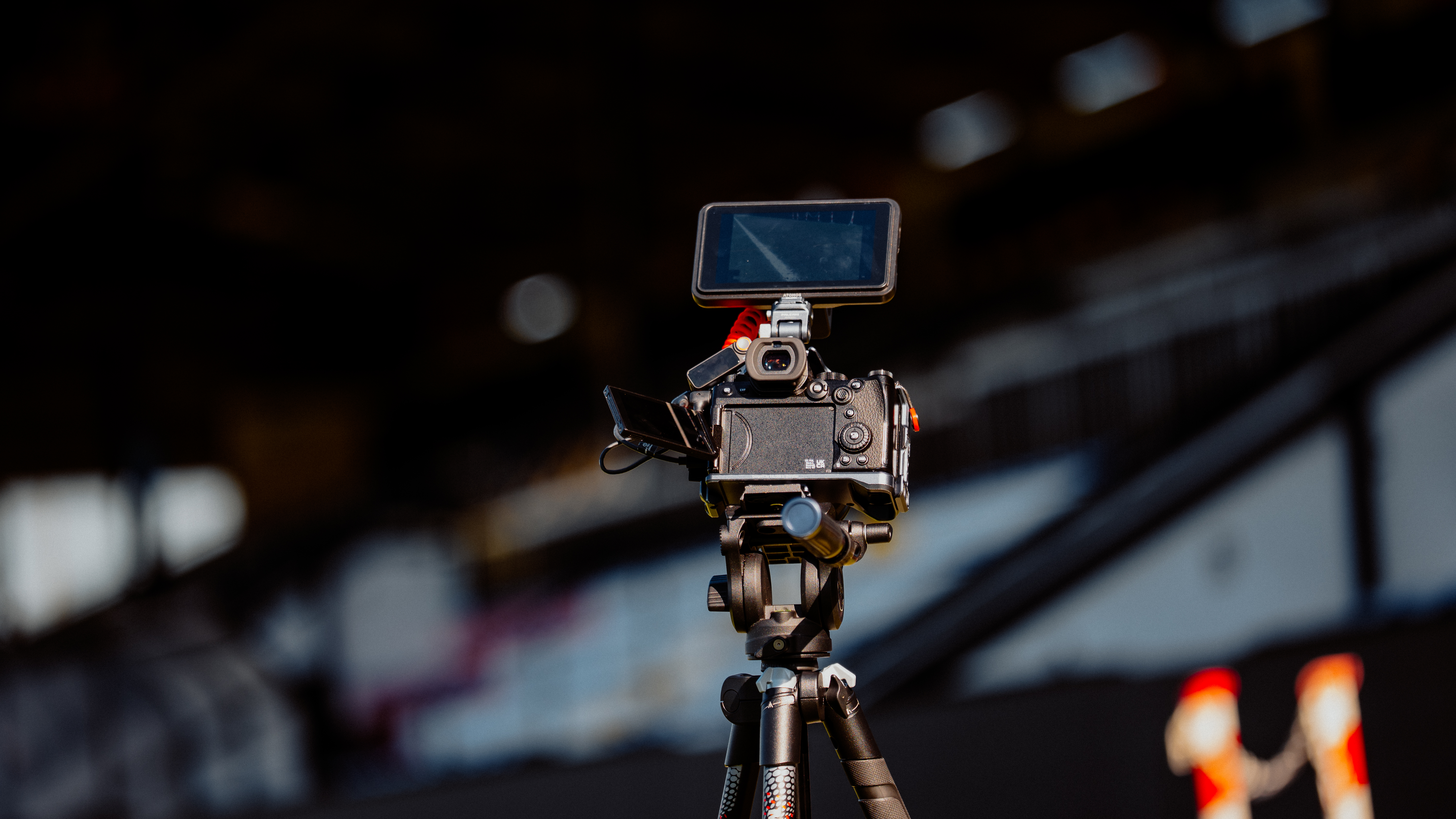 A camera at the Cledara Abbey Stadium