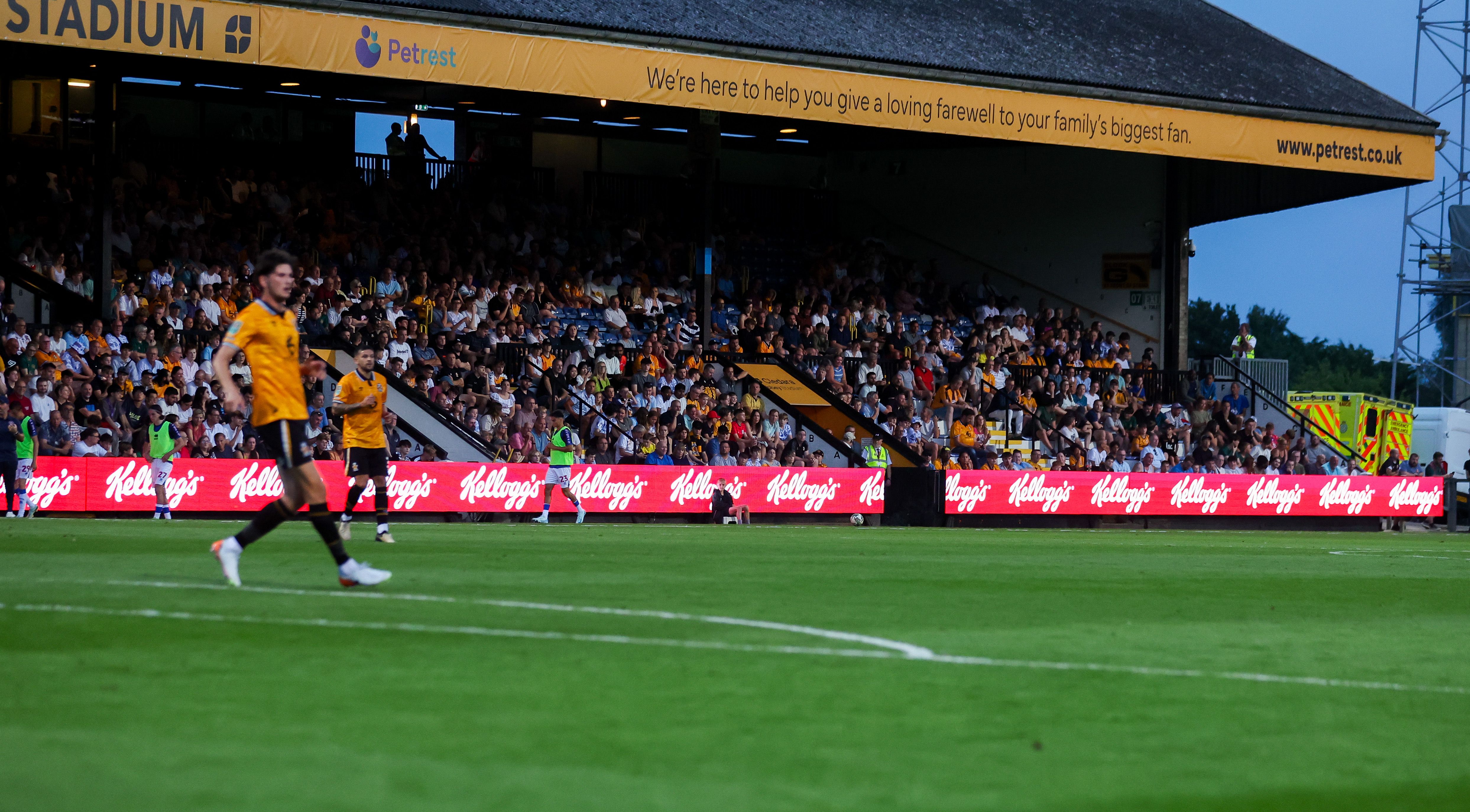 LED Advertising at the Cledara Abbey Stadium