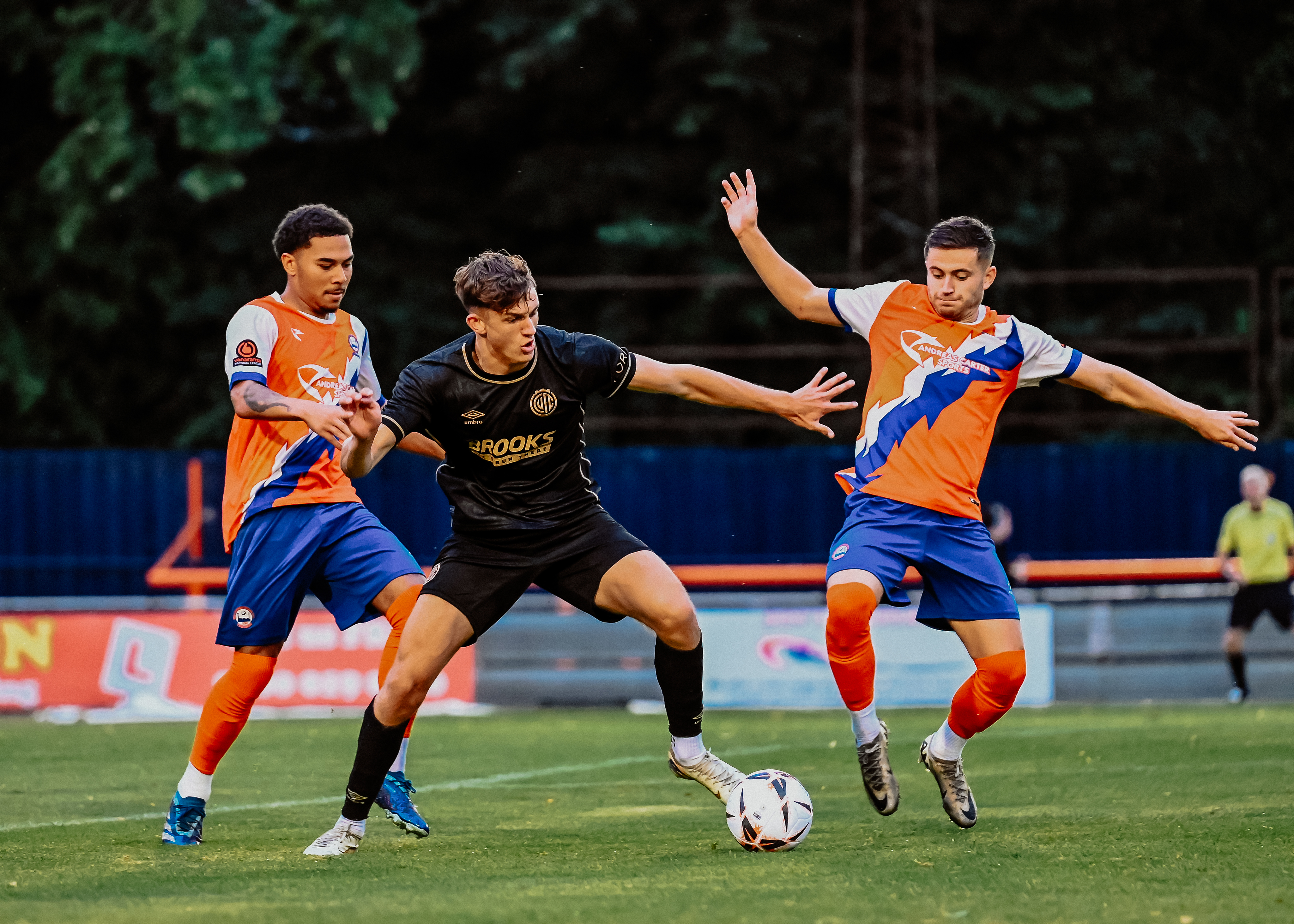 George Munday in action against Braintree Town