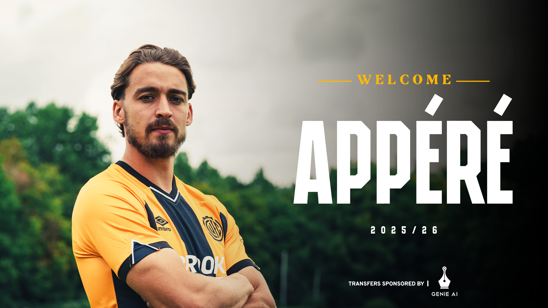 Louis Appere signing graphic