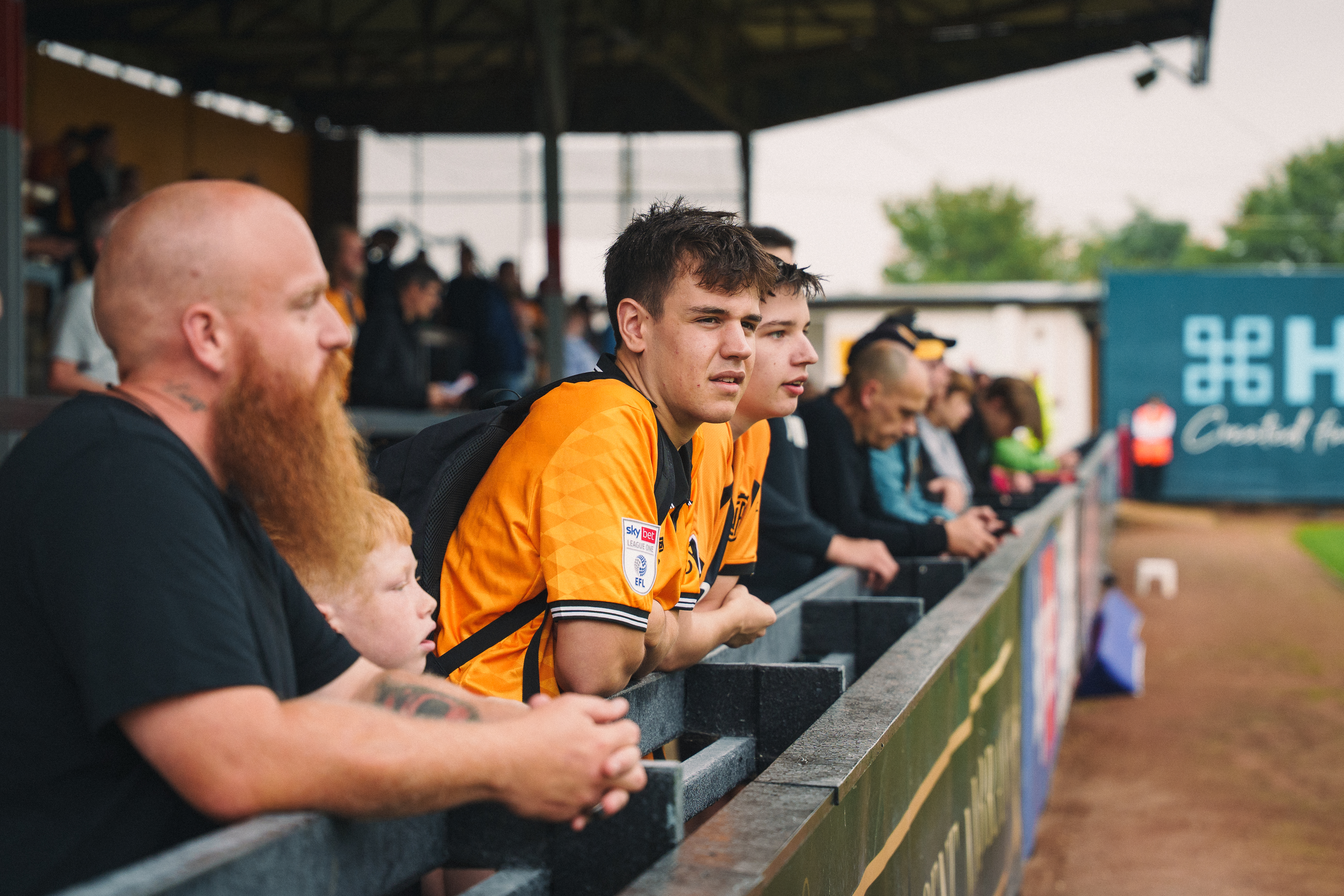 Fans at the Cledara Abbey Stadium