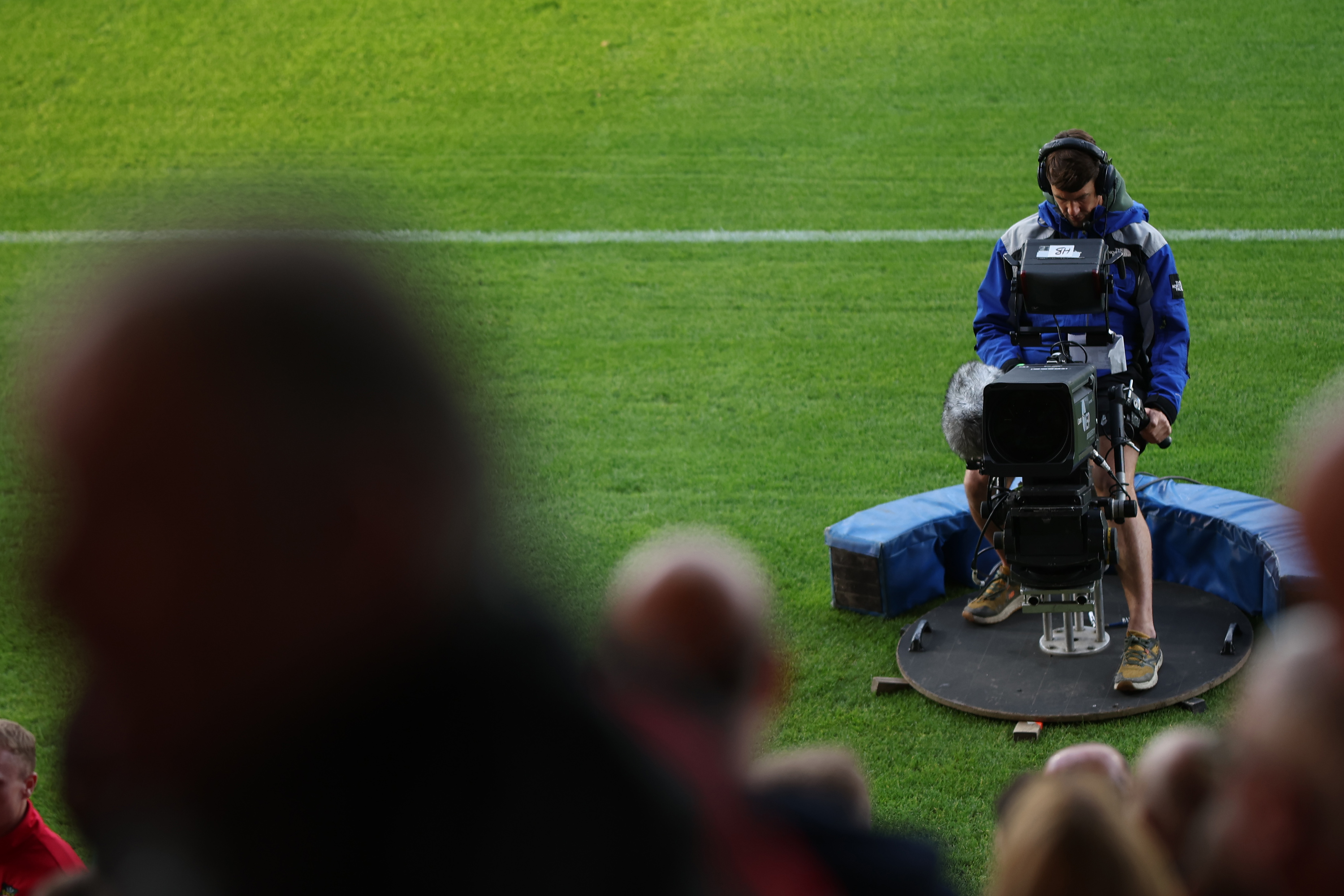 A camera at the Cledara Abbey Stadium