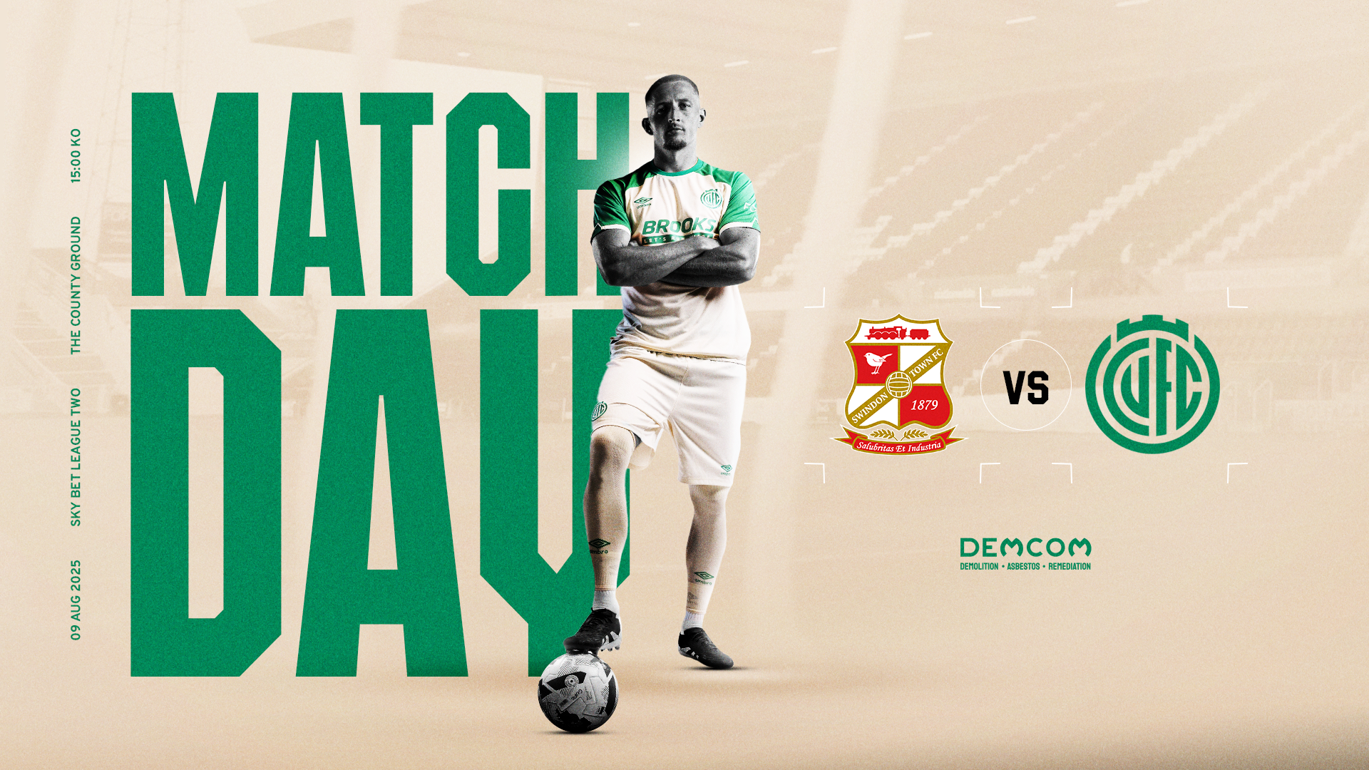 Swindon Town vs Cambridge United graphic