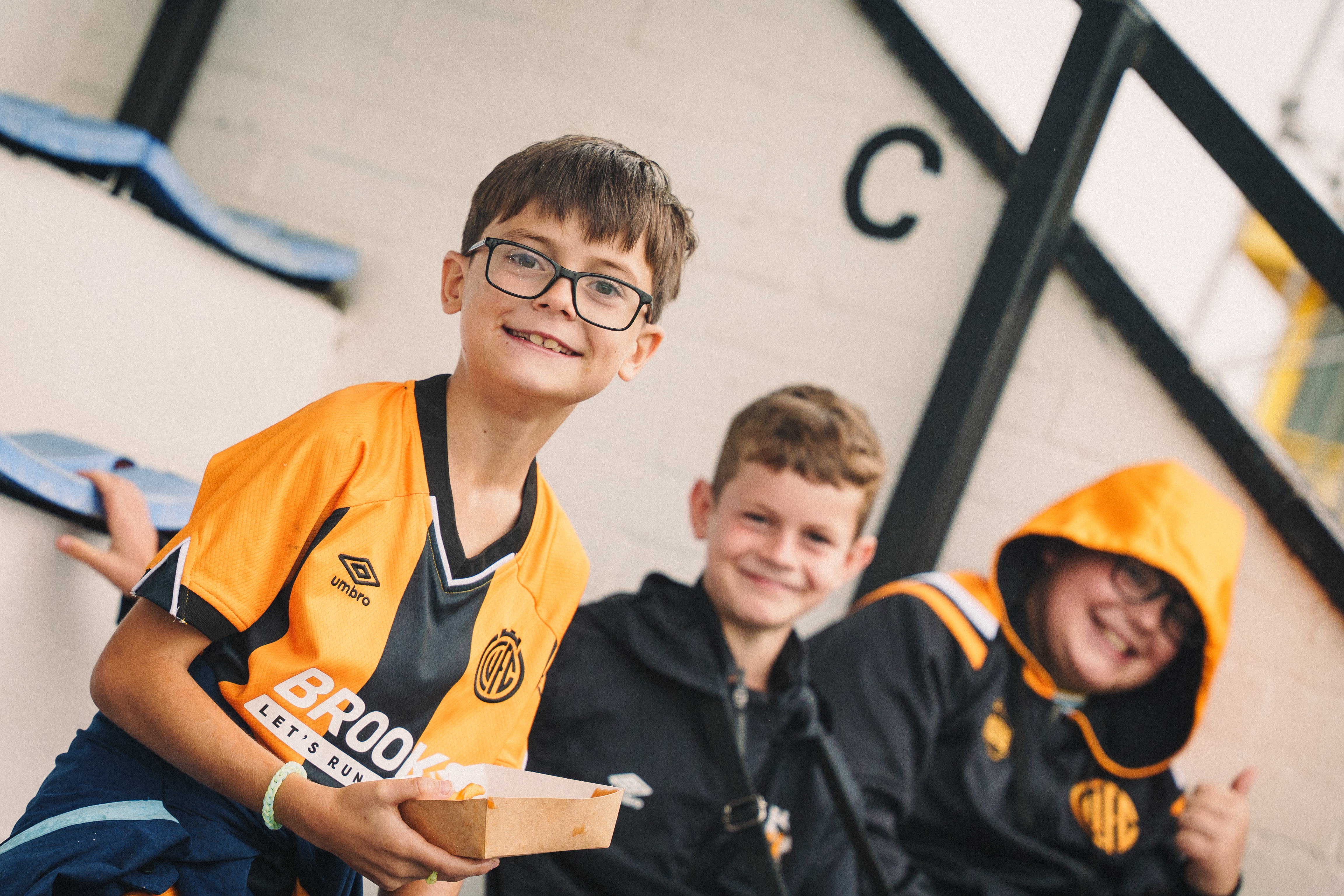Fans at the Cledara Abbey Stadium