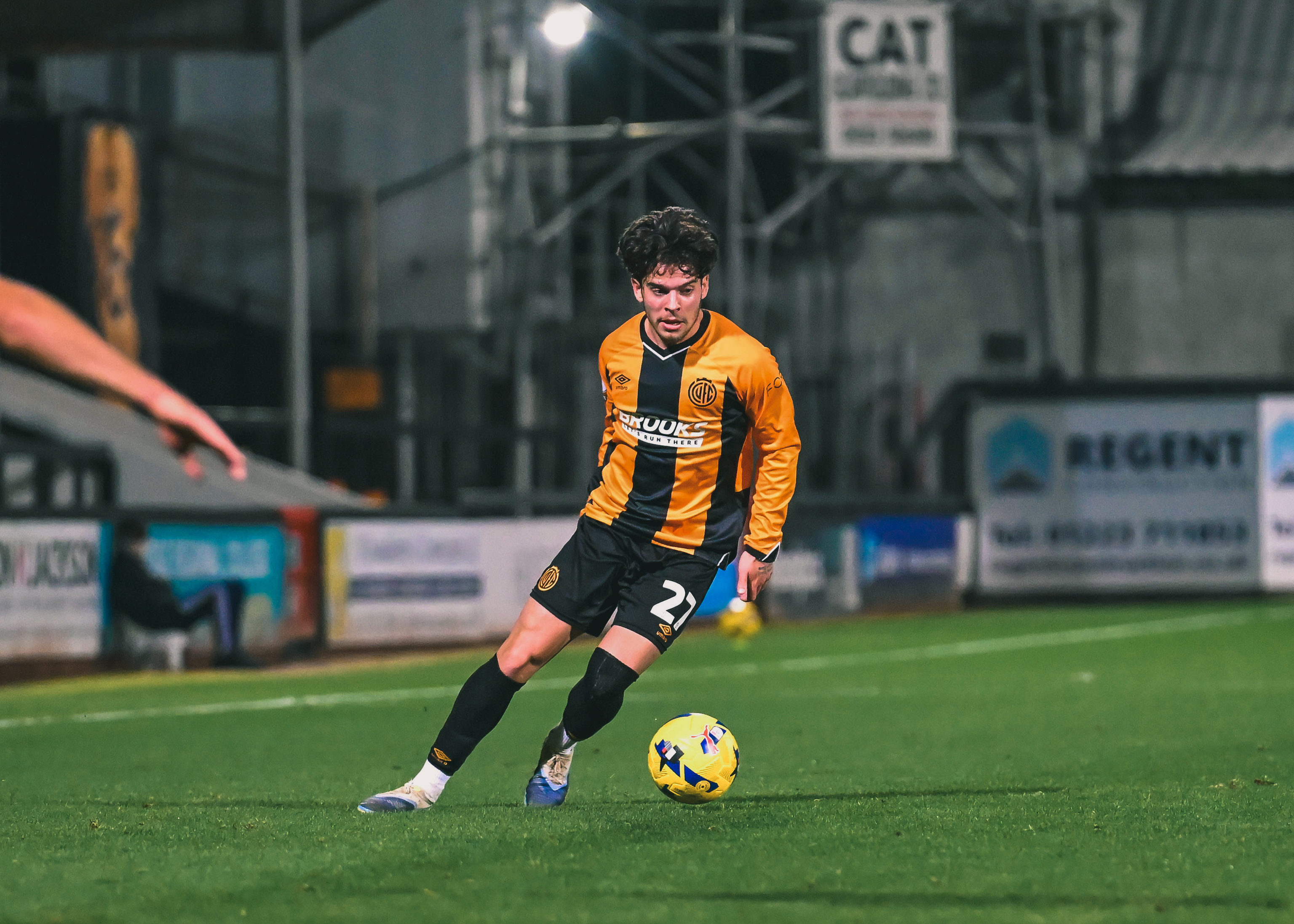 Glenn McConnell in action vs Brighton U21s