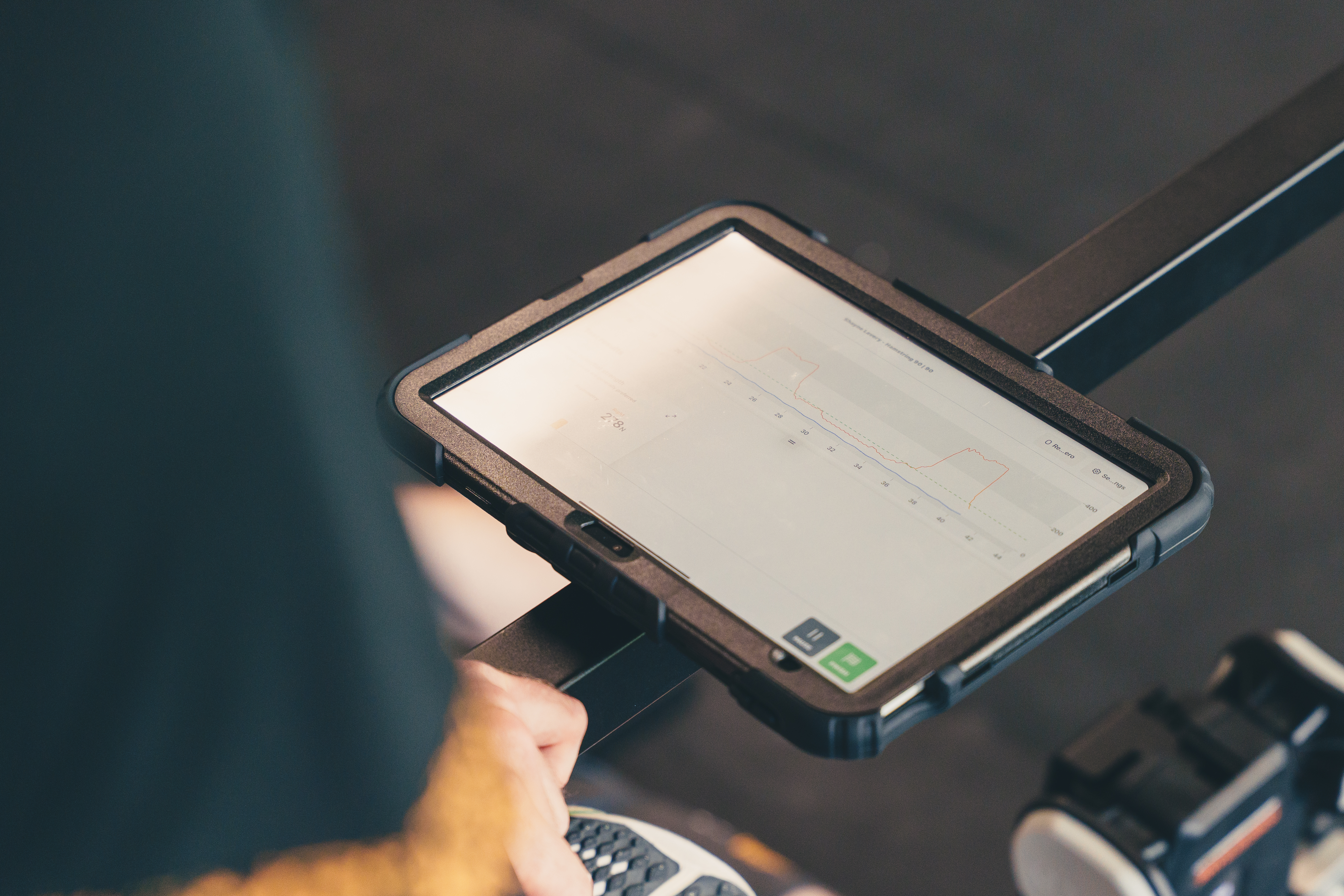 A close up of an analysis equipment