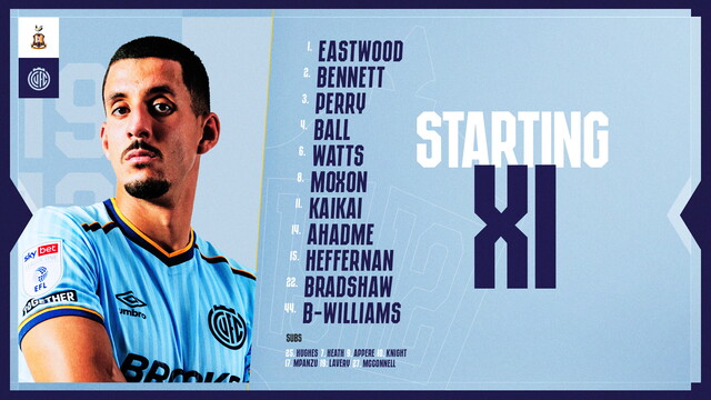 Line Up Bradford City (A)