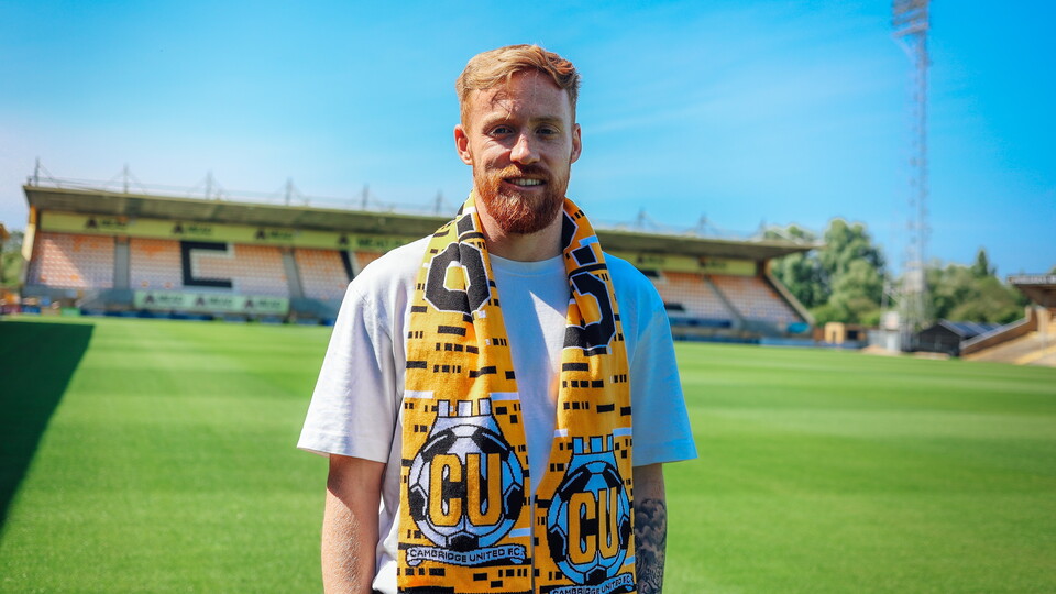 James Brophy poses on the pitch