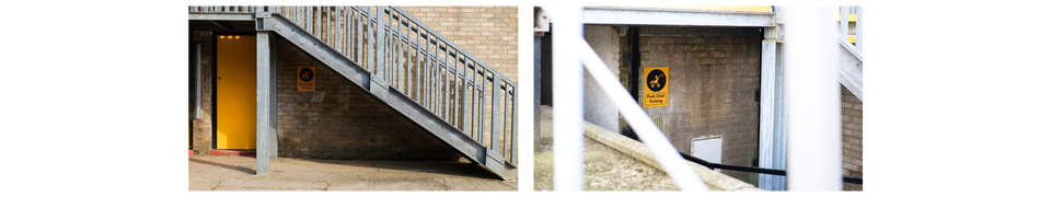 Accessibility parking at the Cledara Abbey Stadium