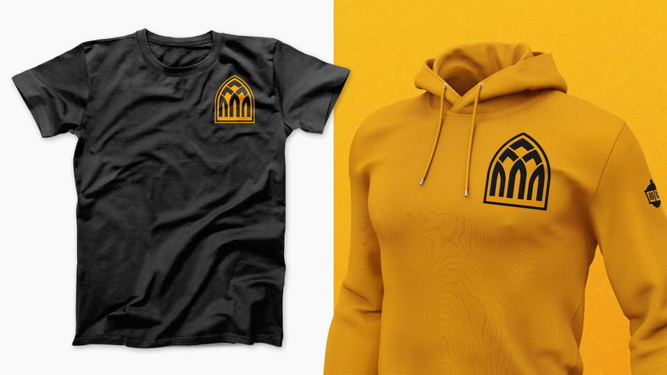 Abbey inspired Crest imagery