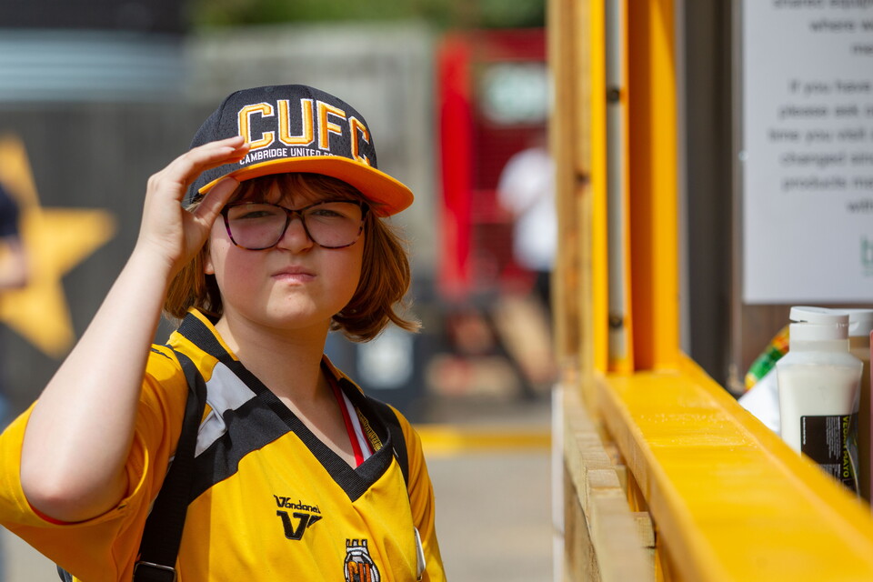 A young U's fans at the Cledara Abbey Stadium