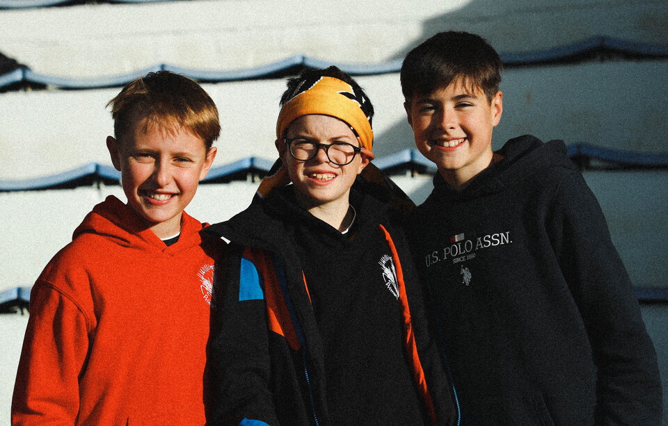 Young fans at Cambridge United