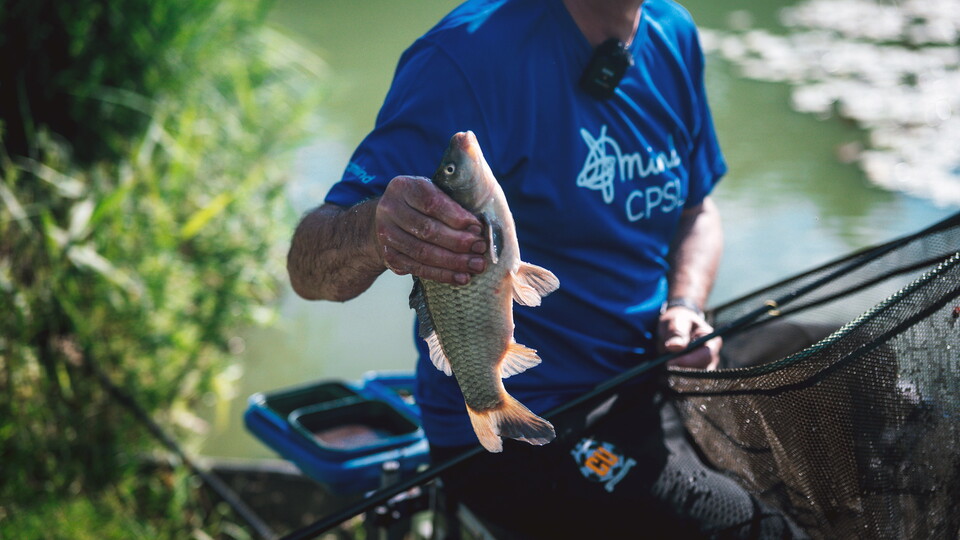 Ian Darler holding a fish