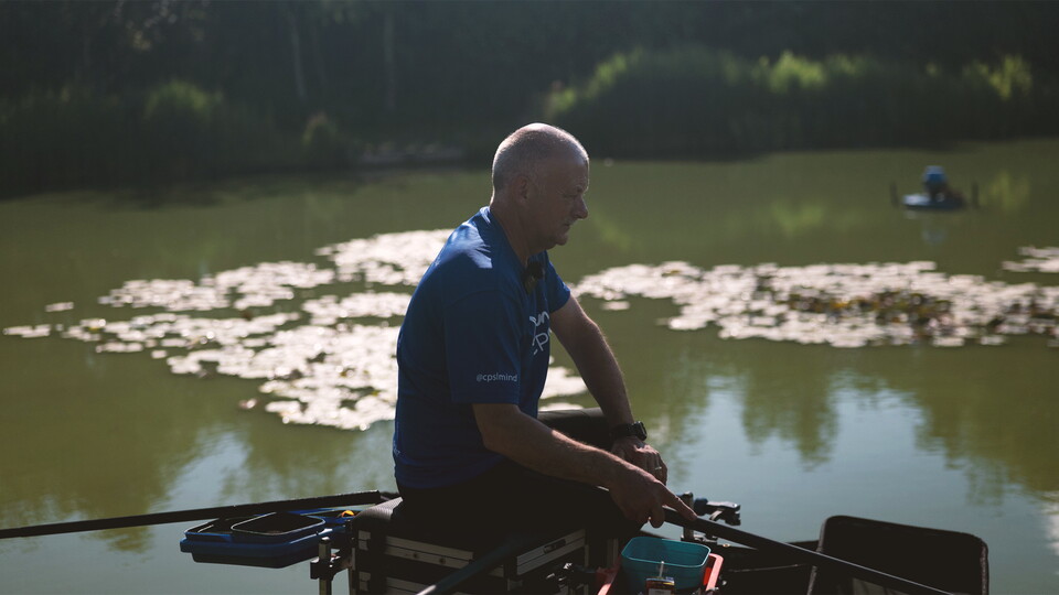 Ian Darler on the dock