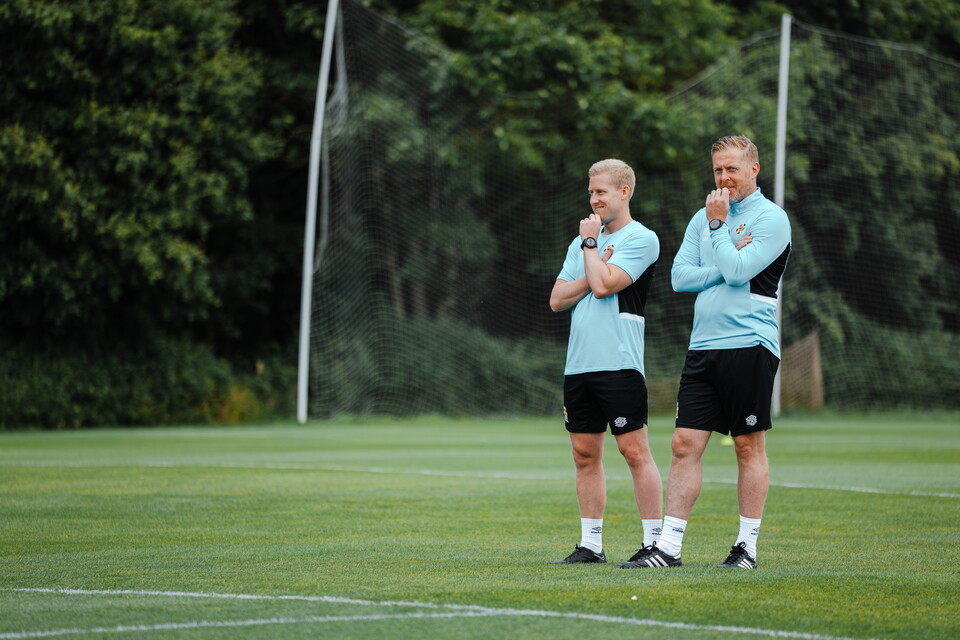 Players in pre-season training