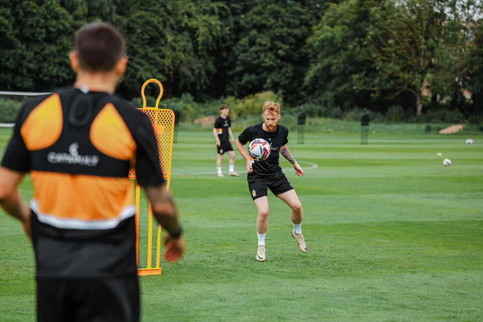 Players in pre-season training